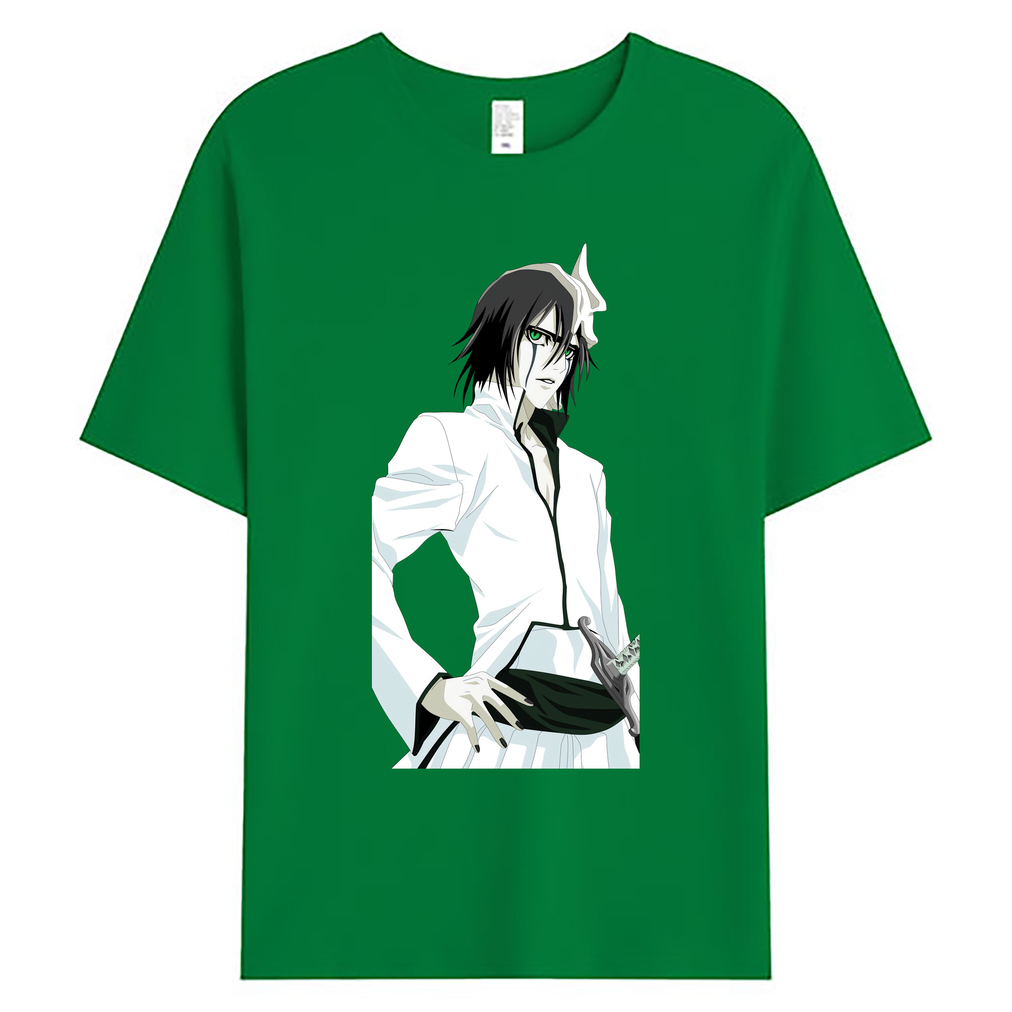 （画像用） ブリーチ ウルキオラ·シファー BLEACH Ulquiorra cifer 綿100％ メンズ半袖Tシャツ｜肌触りやわらか＆通気性