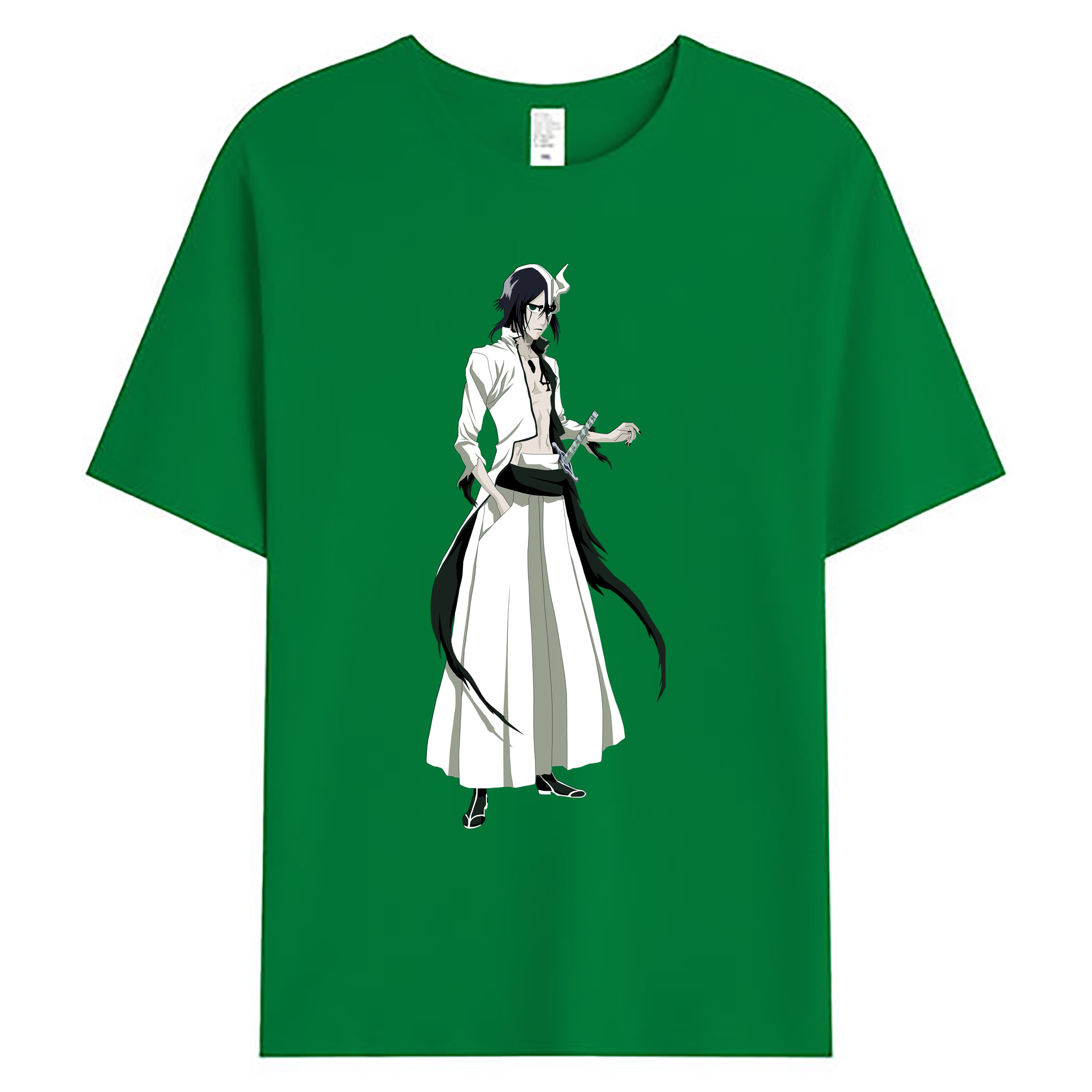 （画像用） ブリーチ ウルキオラ·シファー BLEACH Ulquiorra cifer 綿100％ メンズ半袖Tシャツ｜肌触りやわらか＆通気性