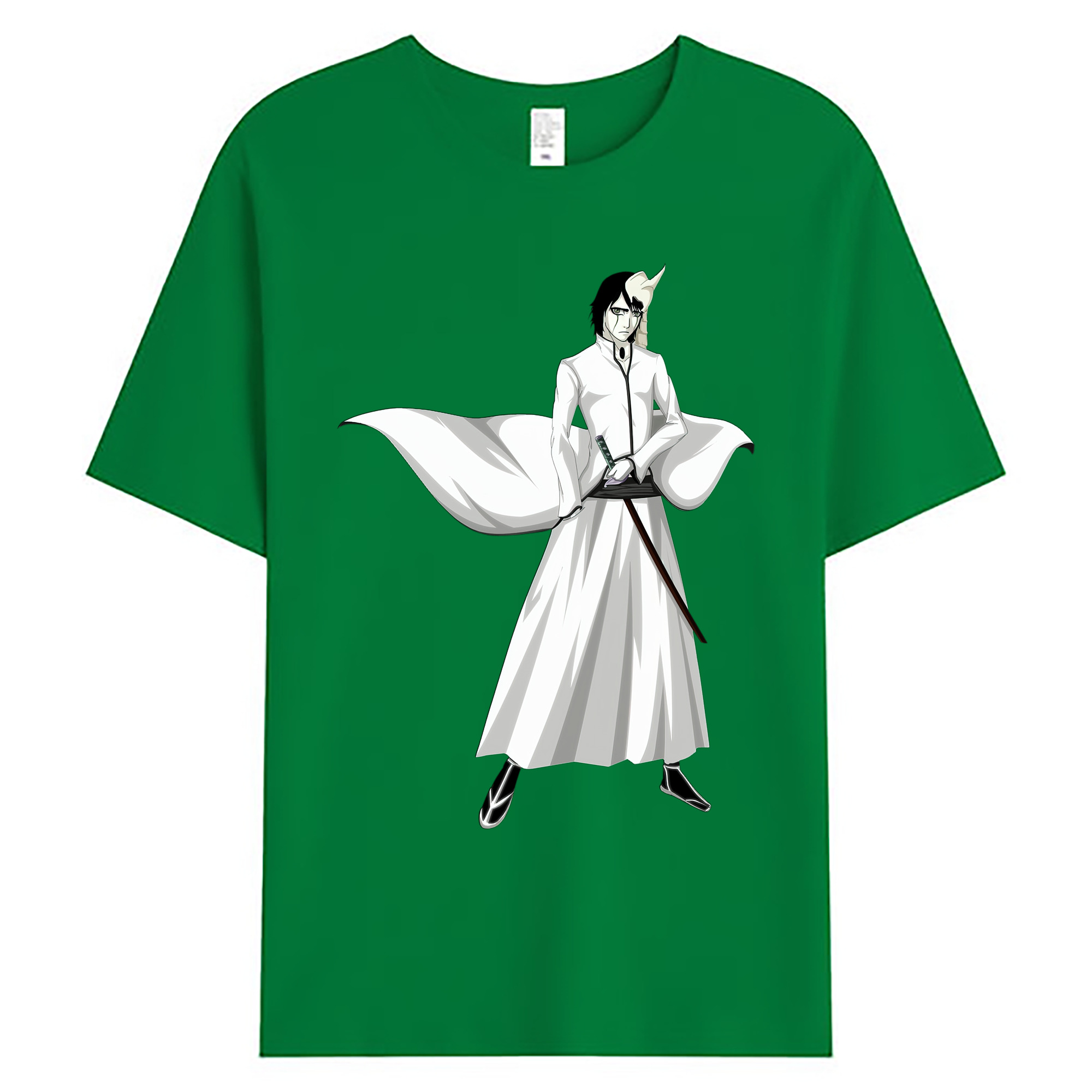 （画像用） ブリーチ ウルキオラ·シファー BLEACH Ulquiorra cifer 綿100％ メンズ半袖Tシャツ｜肌触りやわらか＆通気性