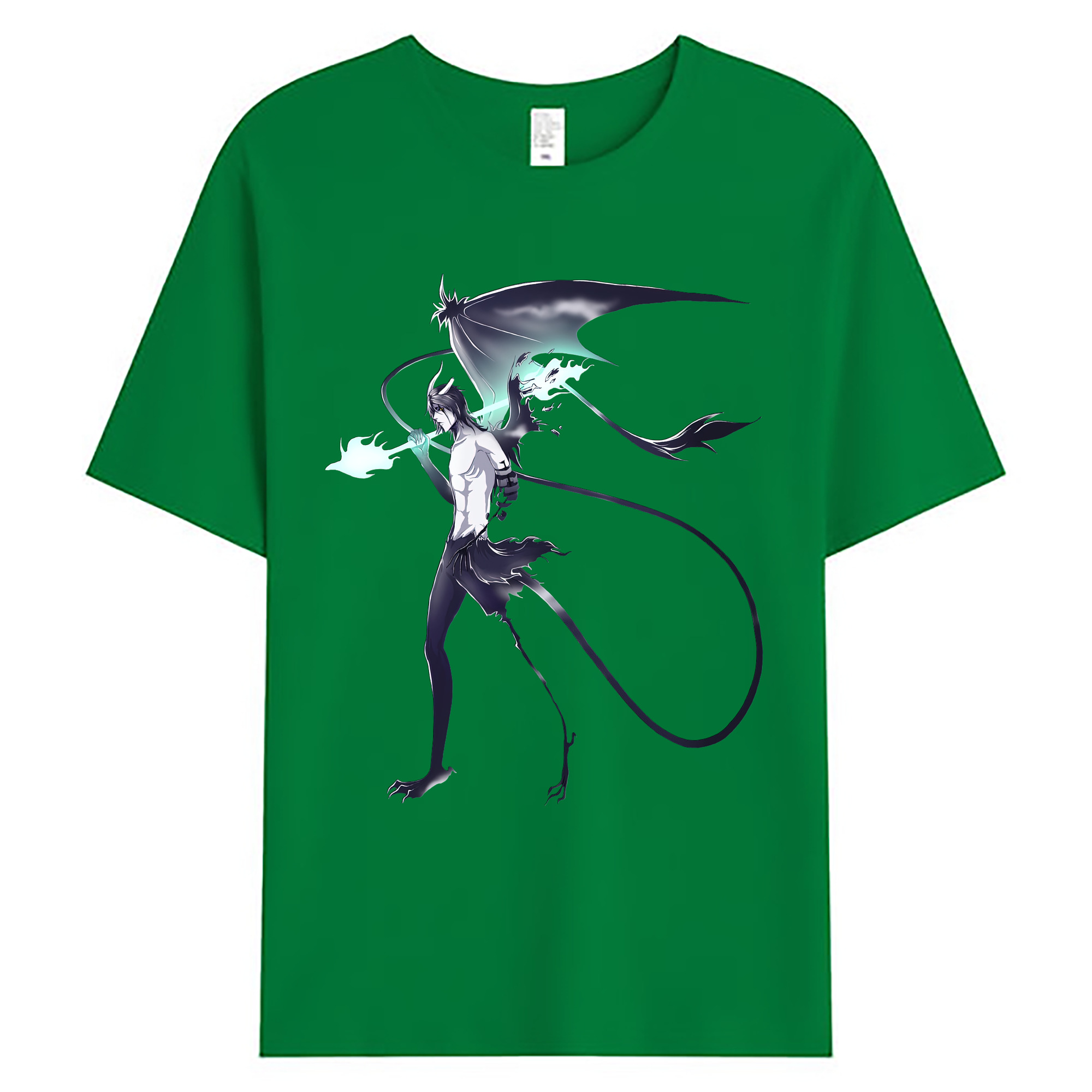 （画像用） ブリーチ ウルキオラ·シファー BLEACH Ulquiorra cifer 綿100％ メンズ半袖Tシャツ｜肌触りやわらか＆通気性