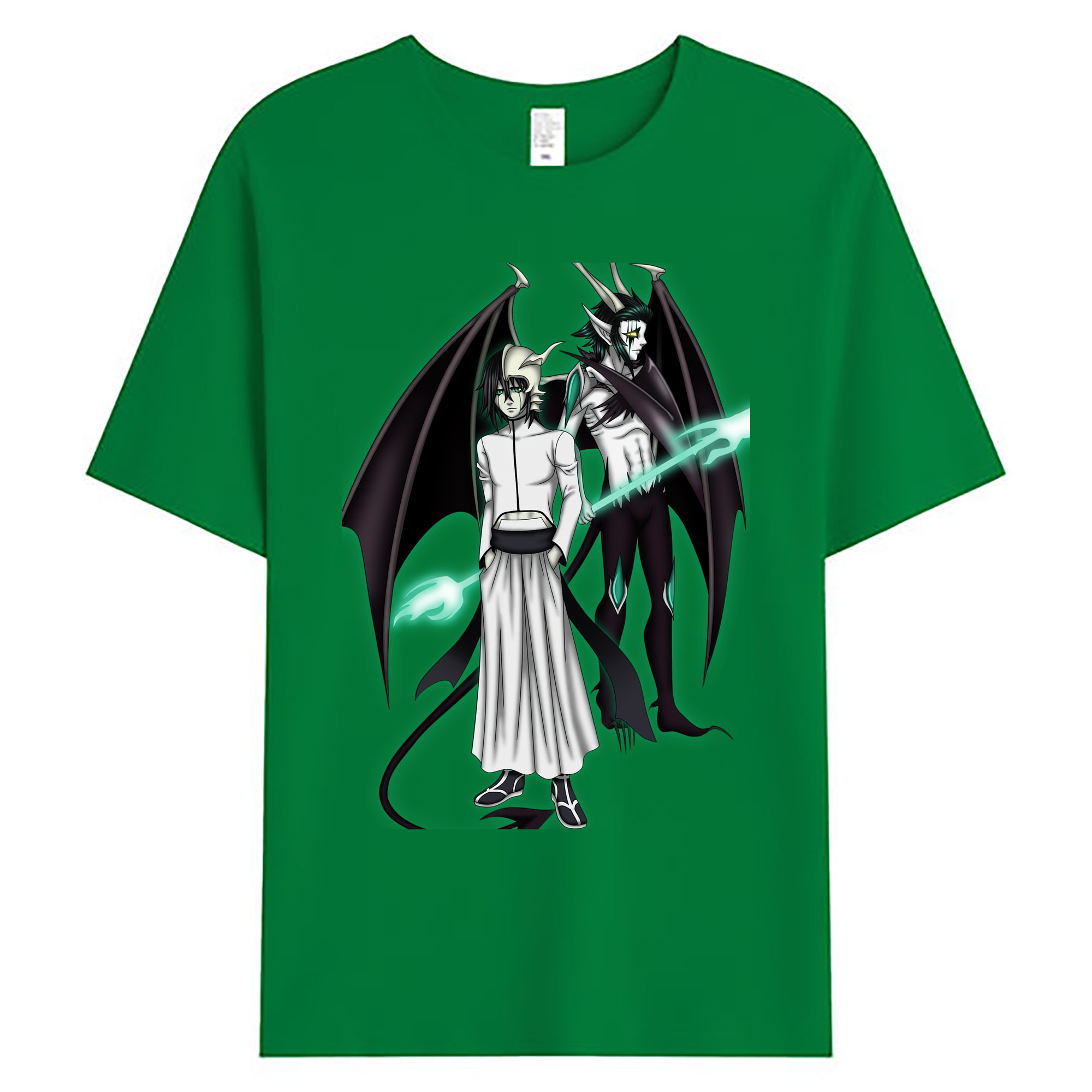 （画像用） ブリーチ ウルキオラ·シファー BLEACH Ulquiorra cifer 綿100％ メンズ半袖Tシャツ｜肌触りやわらか＆通気性