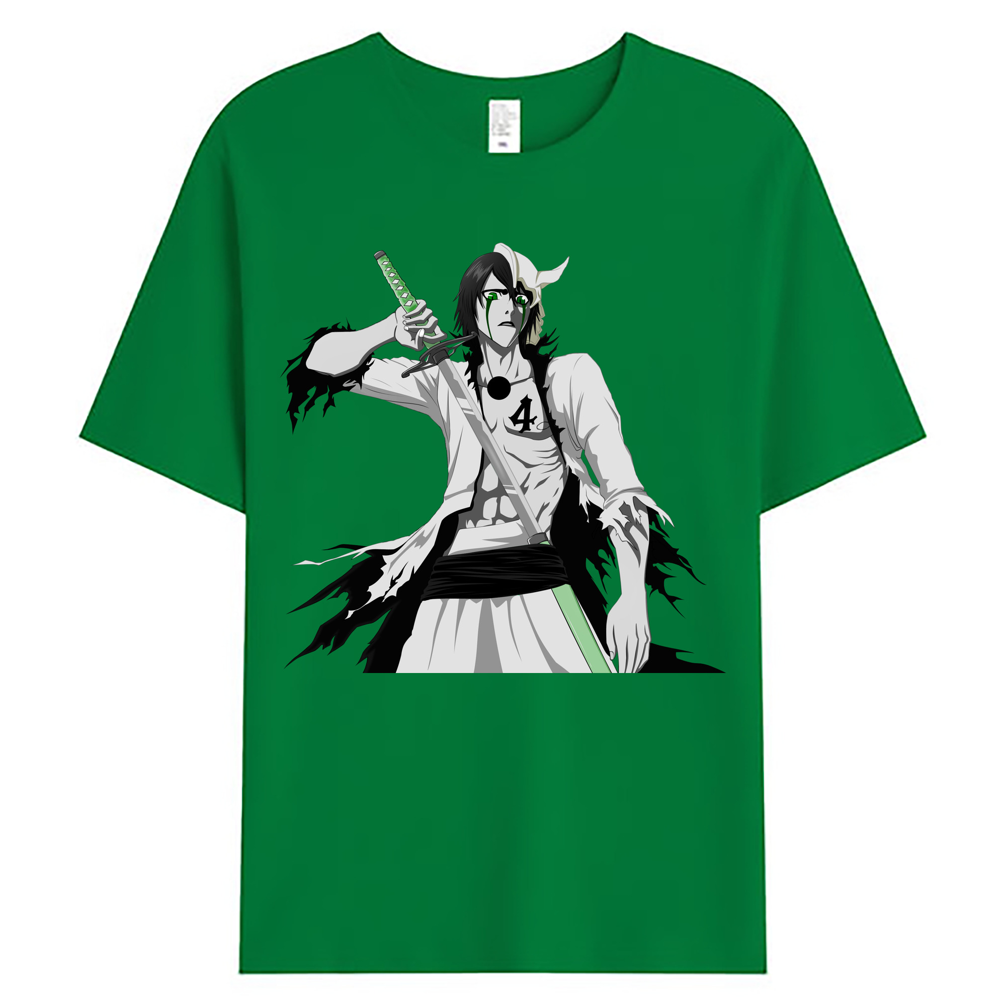 （画像用） ブリーチ ウルキオラ·シファー BLEACH Ulquiorra cifer 綿100％ メンズ半袖Tシャツ｜肌触りやわらか＆通気性