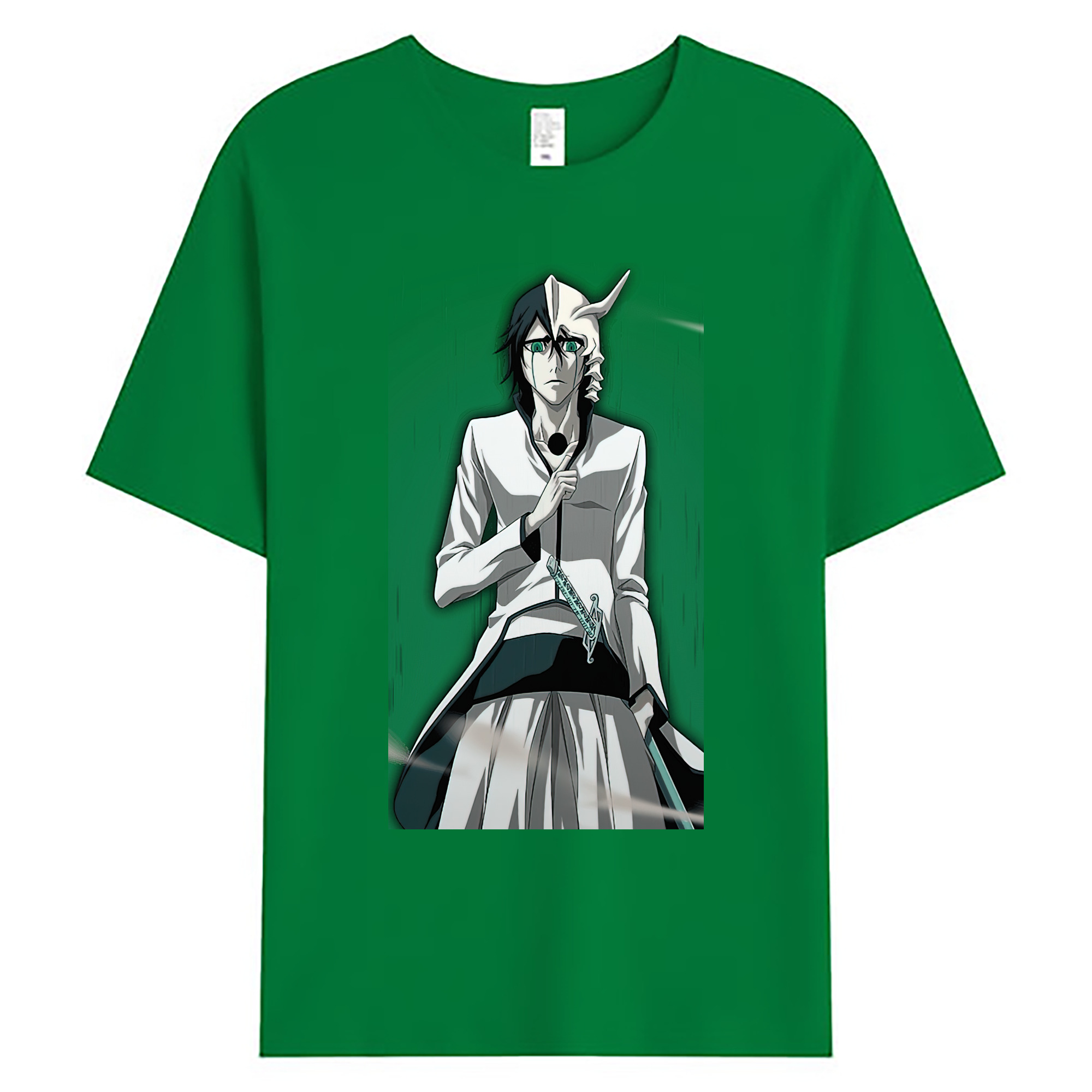 （画像用） ブリーチ ウルキオラ·シファー BLEACH Ulquiorra cifer 綿100％ メンズ半袖Tシャツ｜肌触りやわらか＆通気性