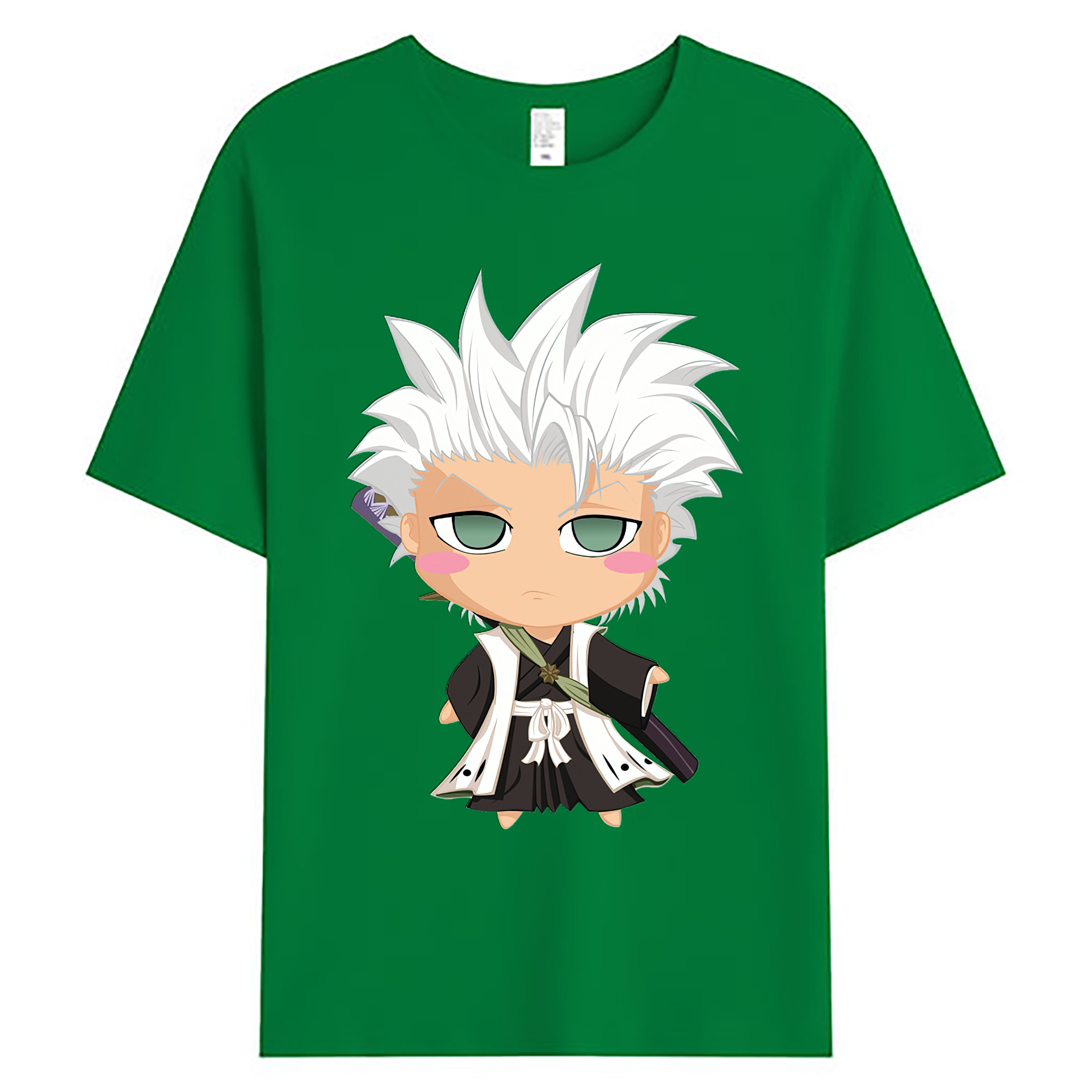 （画像用） ブリーチ 日番谷冬獅郎（ひつがや とうしろう） BLEACH Hitsugaya Toushirou 綿100％ メンズ半袖Tシャツ｜肌触りやわらか＆通気性