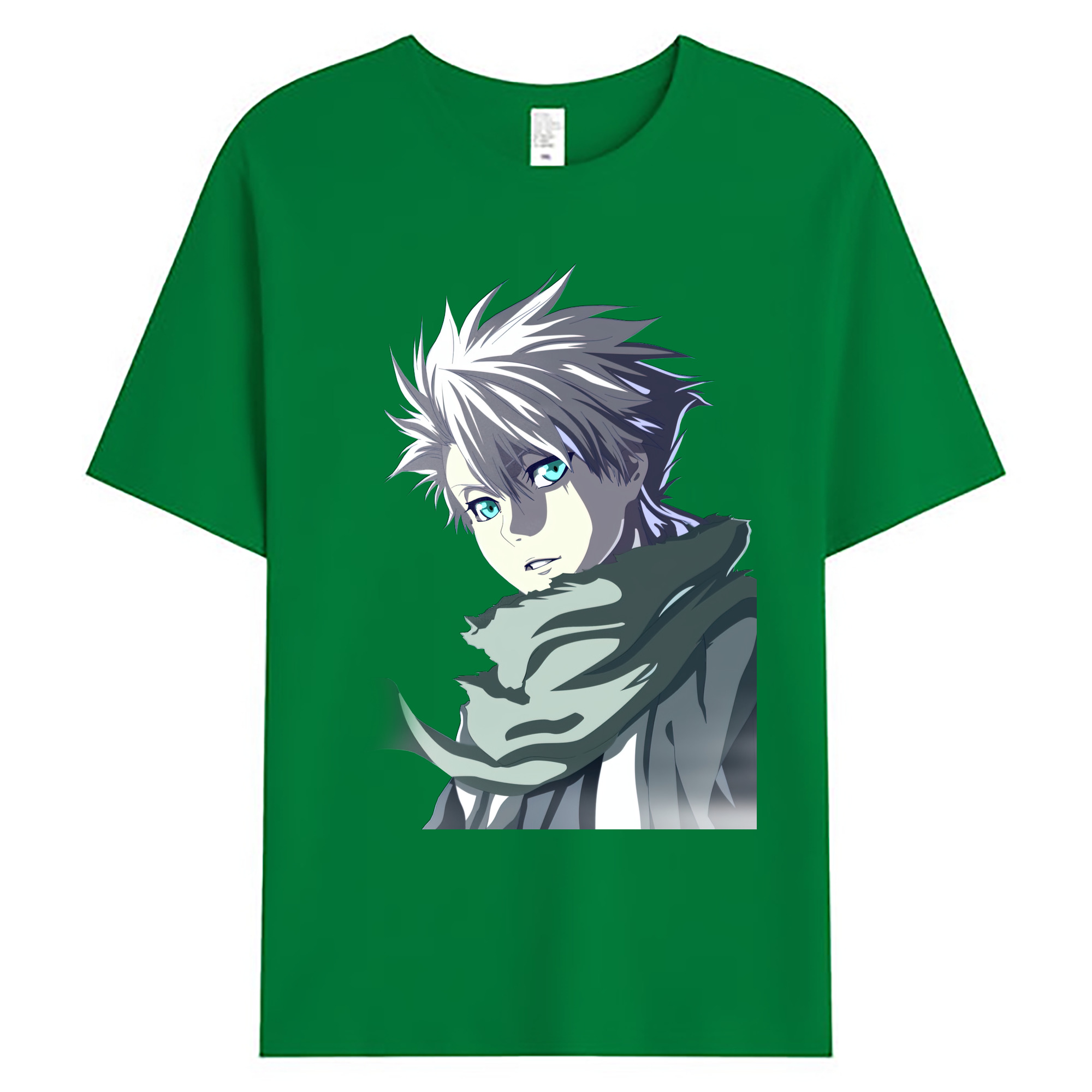 （画像用） ブリーチ 日番谷冬獅郎（ひつがや とうしろう） BLEACH Hitsugaya Toushirou 綿100％ メンズ半袖Tシャツ｜肌触りやわらか＆通気性