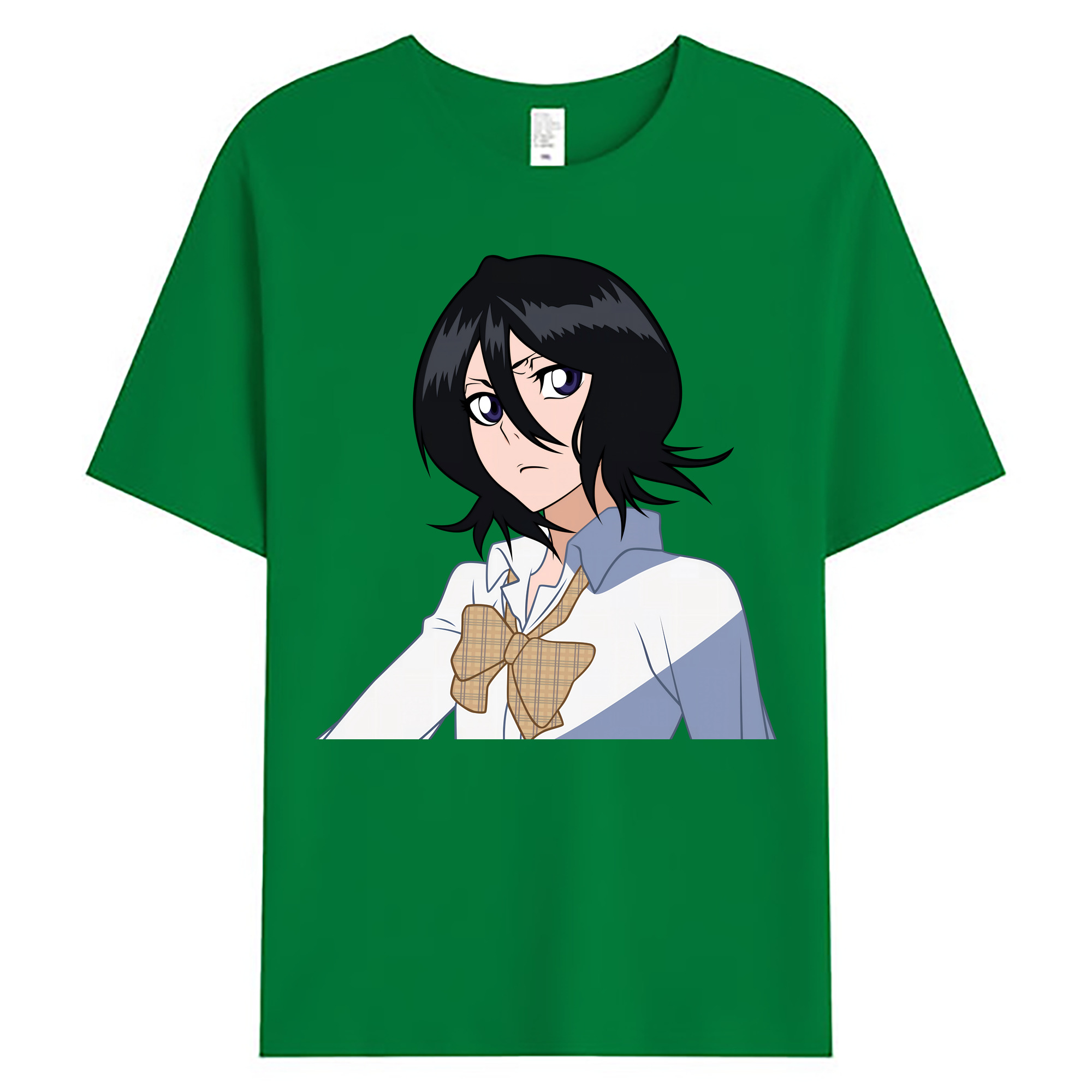 （画像用） ブリーチ 朽木ルキア BLEACH Kuchiki Rukia 綿100％ メンズ半袖Tシャツ｜肌触りやわらか＆通気性