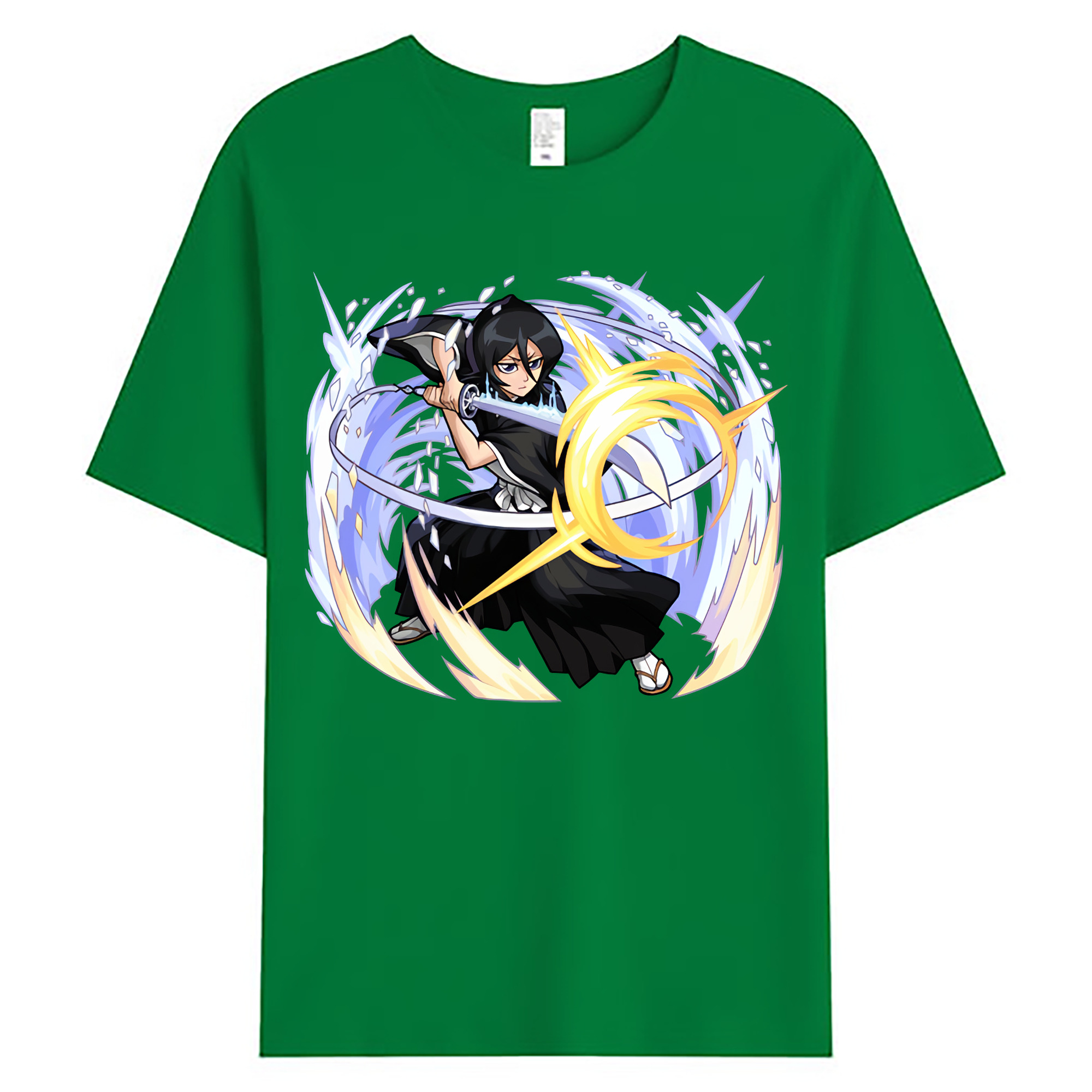 （画像用） ブリーチ 朽木ルキア BLEACH Kuchiki Rukia 綿100％ メンズ半袖Tシャツ｜肌触りやわらか＆通気性