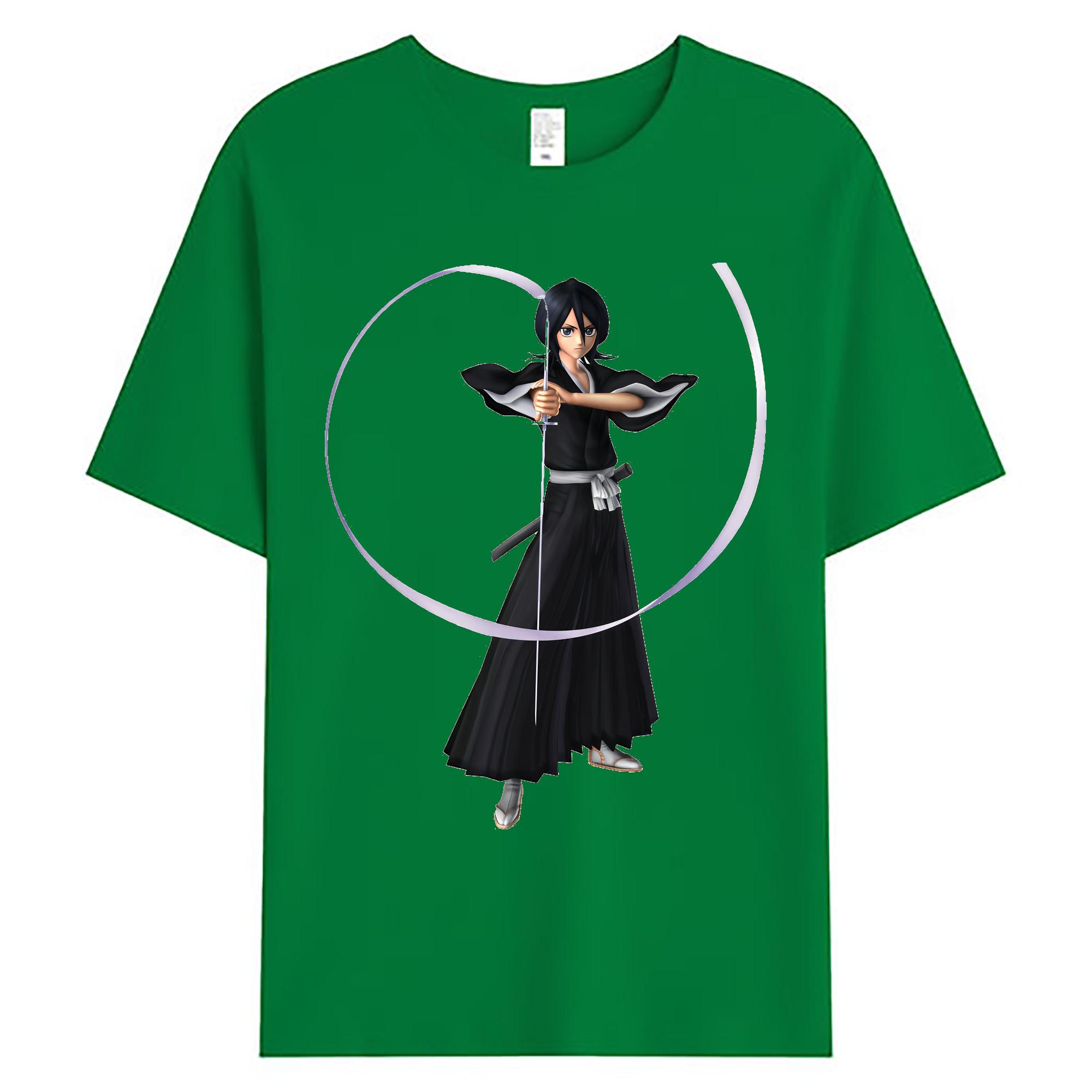 （画像用） ブリーチ 朽木ルキア BLEACH Kuchiki Rukia 綿100％ メンズ半袖Tシャツ｜肌触りやわらか＆通気性