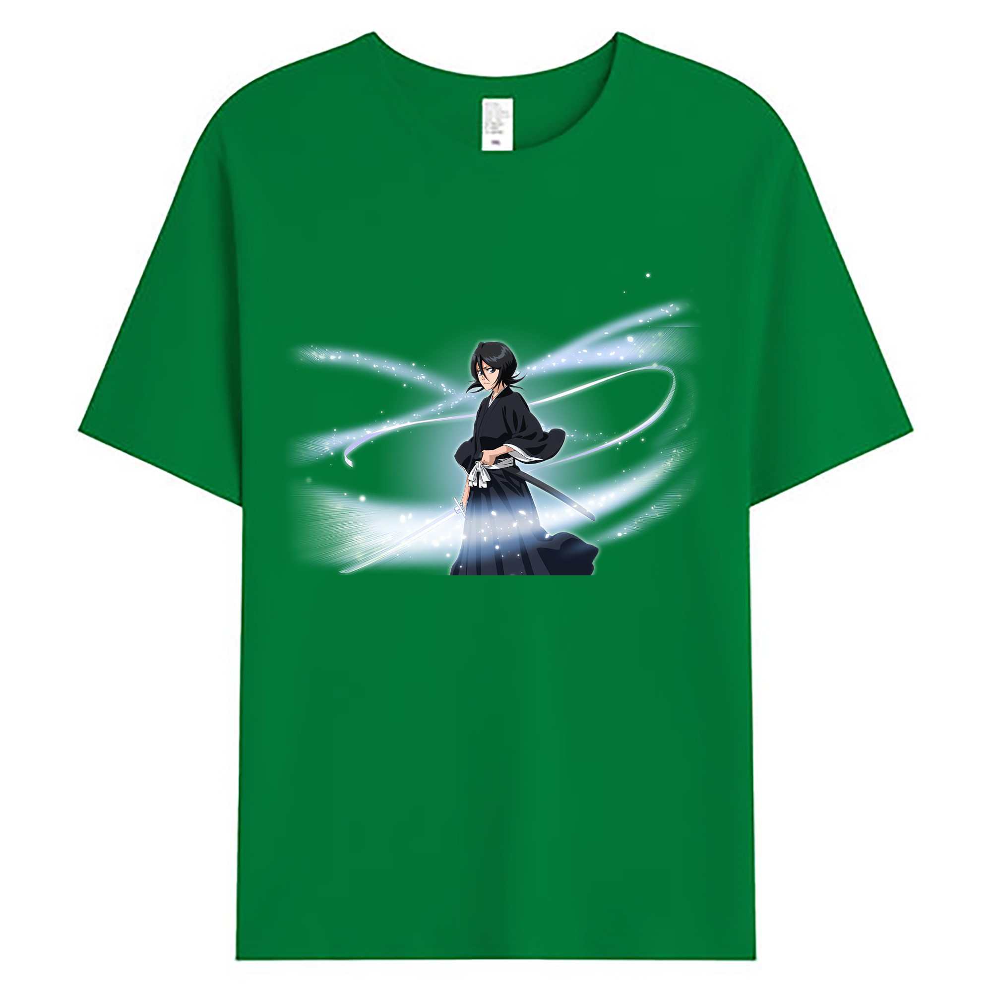 （画像用） ブリーチ 朽木ルキア BLEACH Kuchiki Rukia 綿100％ メンズ半袖Tシャツ｜肌触りやわらか＆通気性