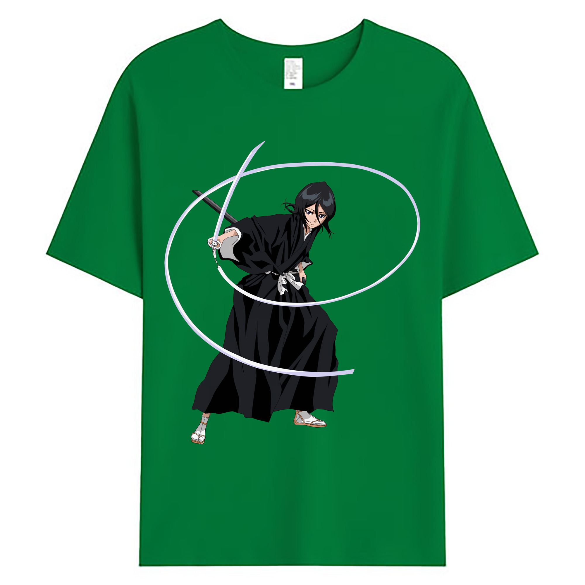 （画像用） ブリーチ 朽木ルキア BLEACH Kuchiki Rukia 綿100％ メンズ半袖Tシャツ｜肌触りやわらか＆通気性