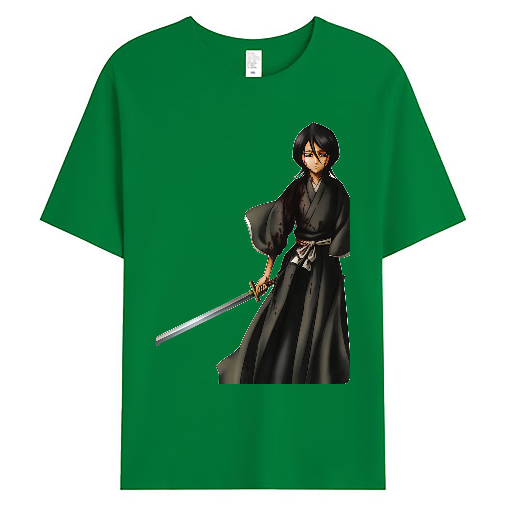 （画像用） ブリーチ 朽木ルキア BLEACH Kuchiki Rukia 綿100％ メンズ半袖Tシャツ｜肌触りやわらか＆通気性
