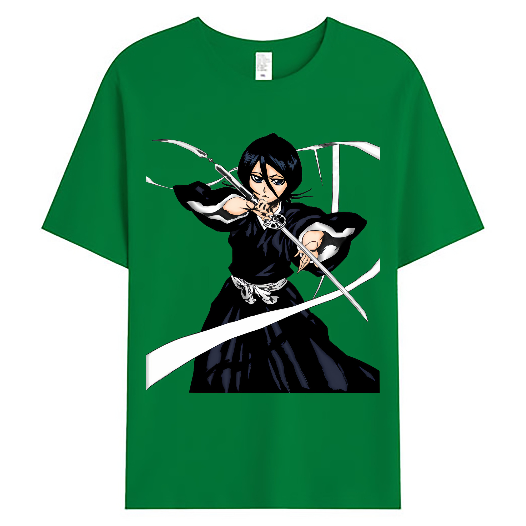 （画像用） ブリーチ 朽木ルキア BLEACH Kuchiki Rukia 綿100％ メンズ半袖Tシャツ｜肌触りやわらか＆通気性