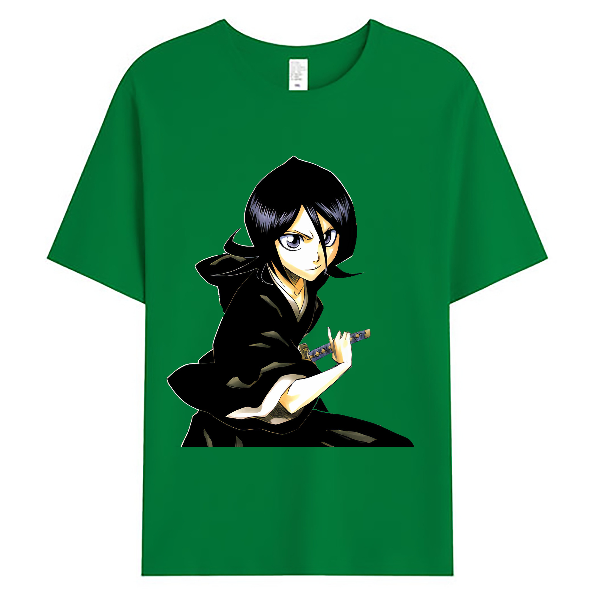 （画像用） ブリーチ 朽木ルキア BLEACH Kuchiki Rukia 綿100％ メンズ半袖Tシャツ｜肌触りやわらか＆通気性