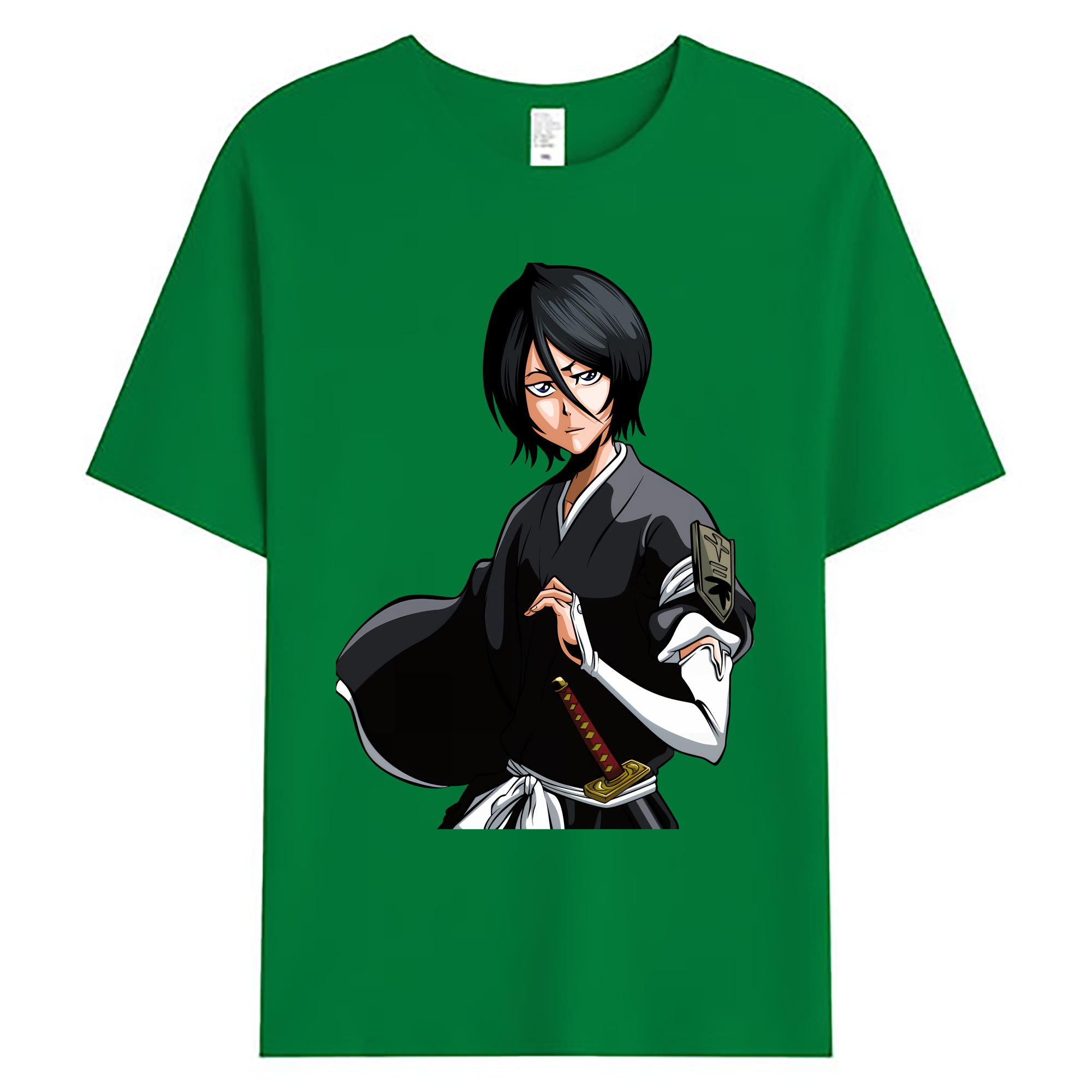 （画像用） ブリーチ 朽木ルキア BLEACH Kuchiki Rukia 綿100％ メンズ半袖Tシャツ｜肌触りやわらか＆通気性