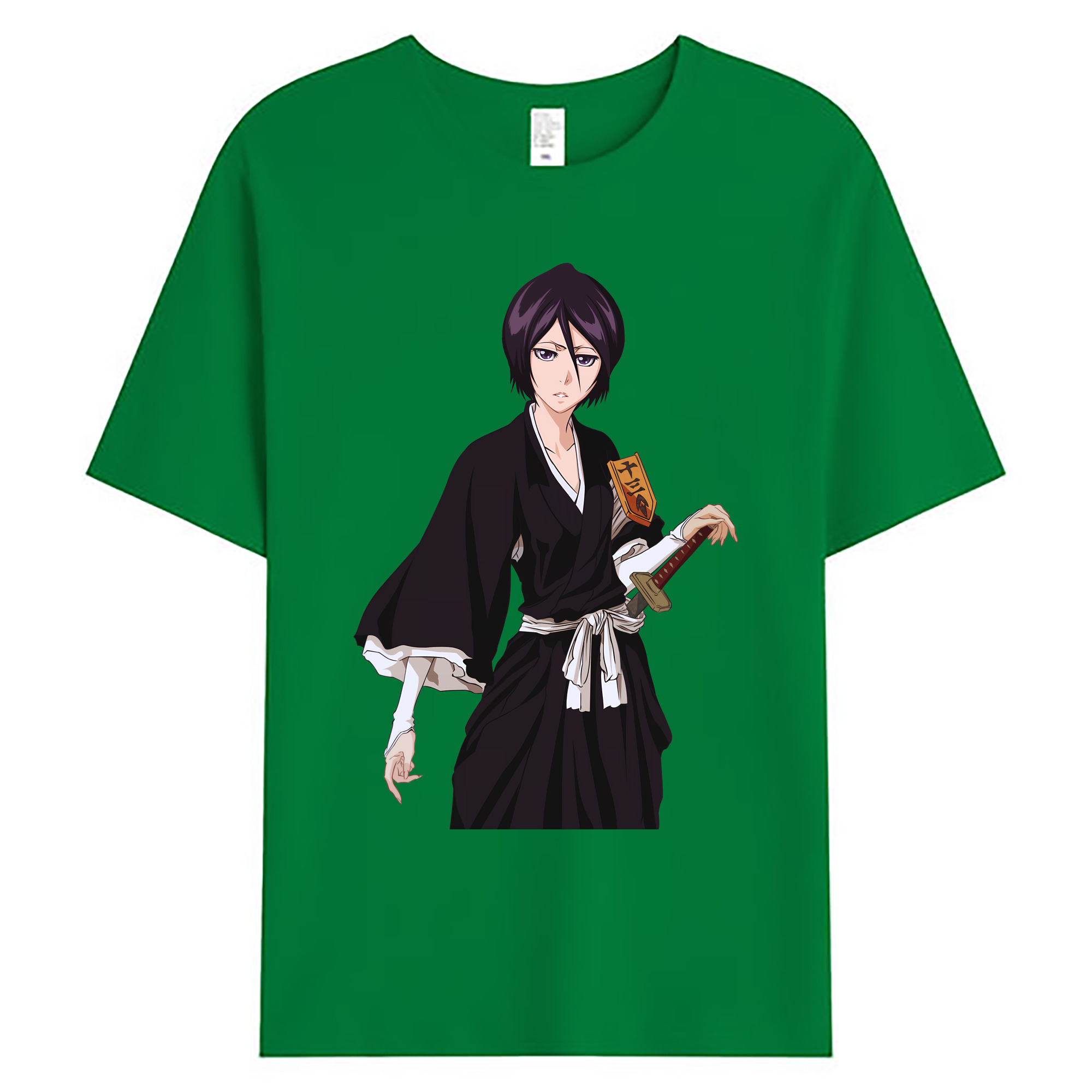 （画像用） ブリーチ 朽木ルキア BLEACH Kuchiki Rukia 綿100％ メンズ半袖Tシャツ｜肌触りやわらか＆通気性