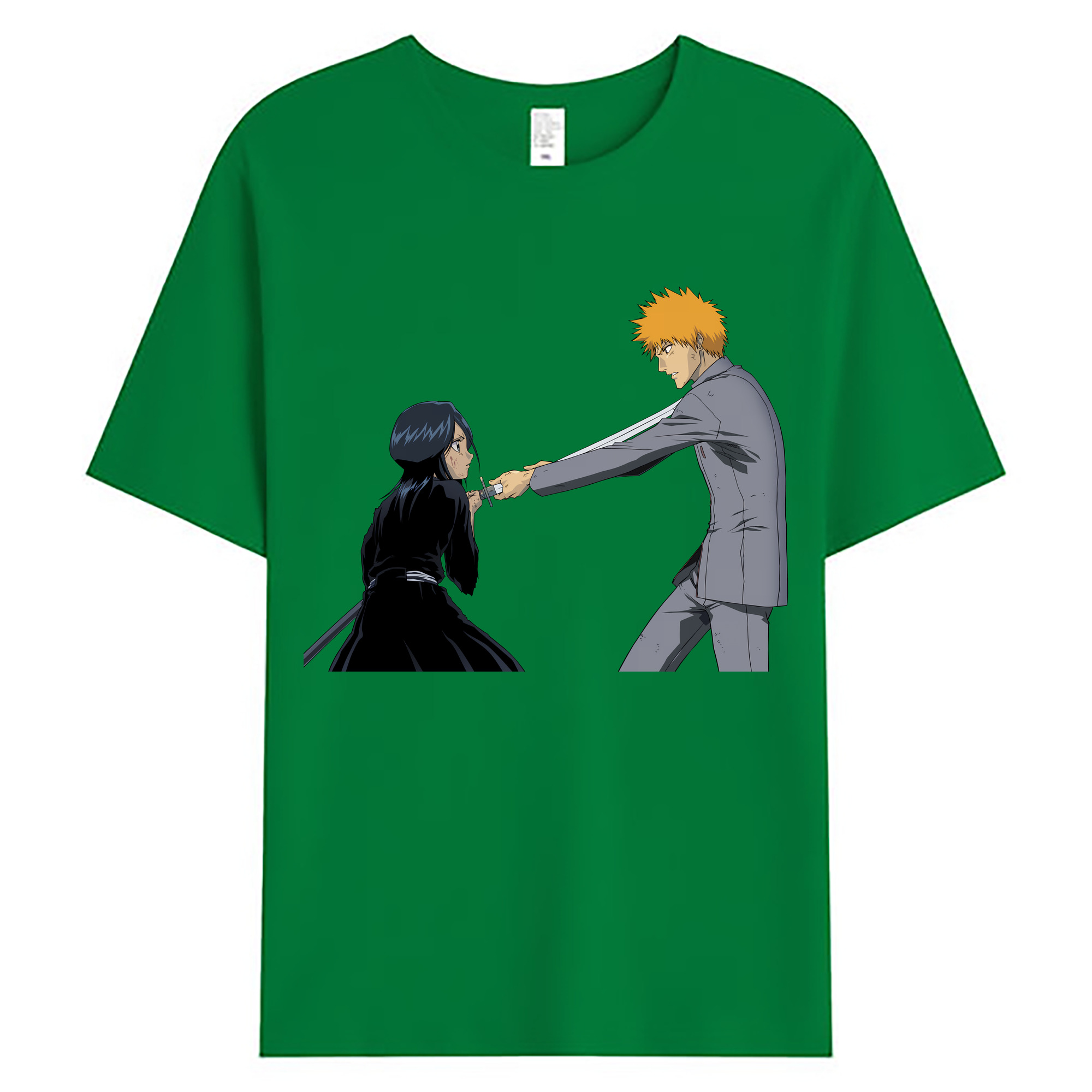 （画像用） ブリーチ 朽木ルキア BLEACH Kuchiki Rukia 綿100％ メンズ半袖Tシャツ｜肌触りやわらか＆通気性