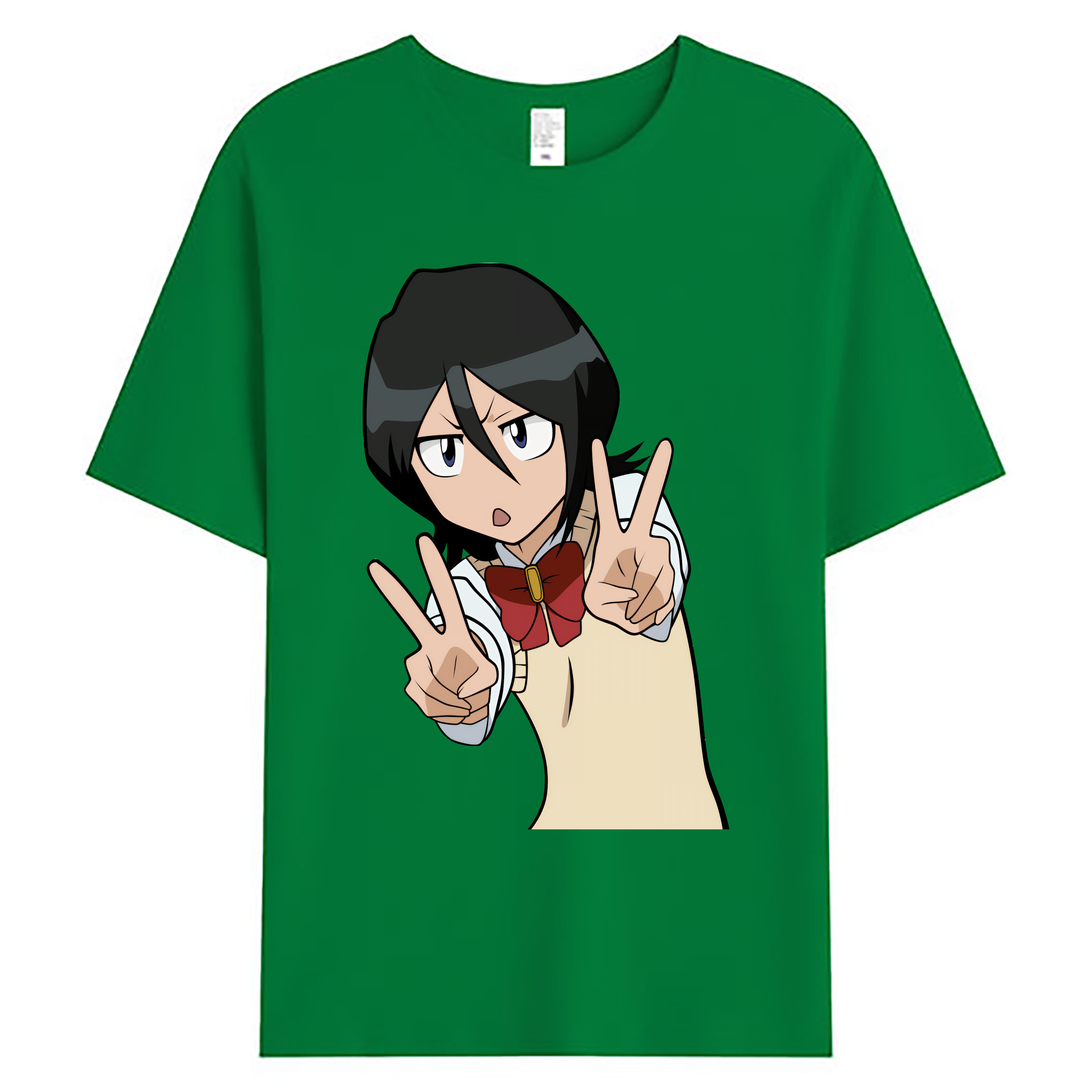 （画像用） ブリーチ 朽木ルキア BLEACH Kuchiki Rukia 綿100％ メンズ半袖Tシャツ｜肌触りやわらか＆通気性