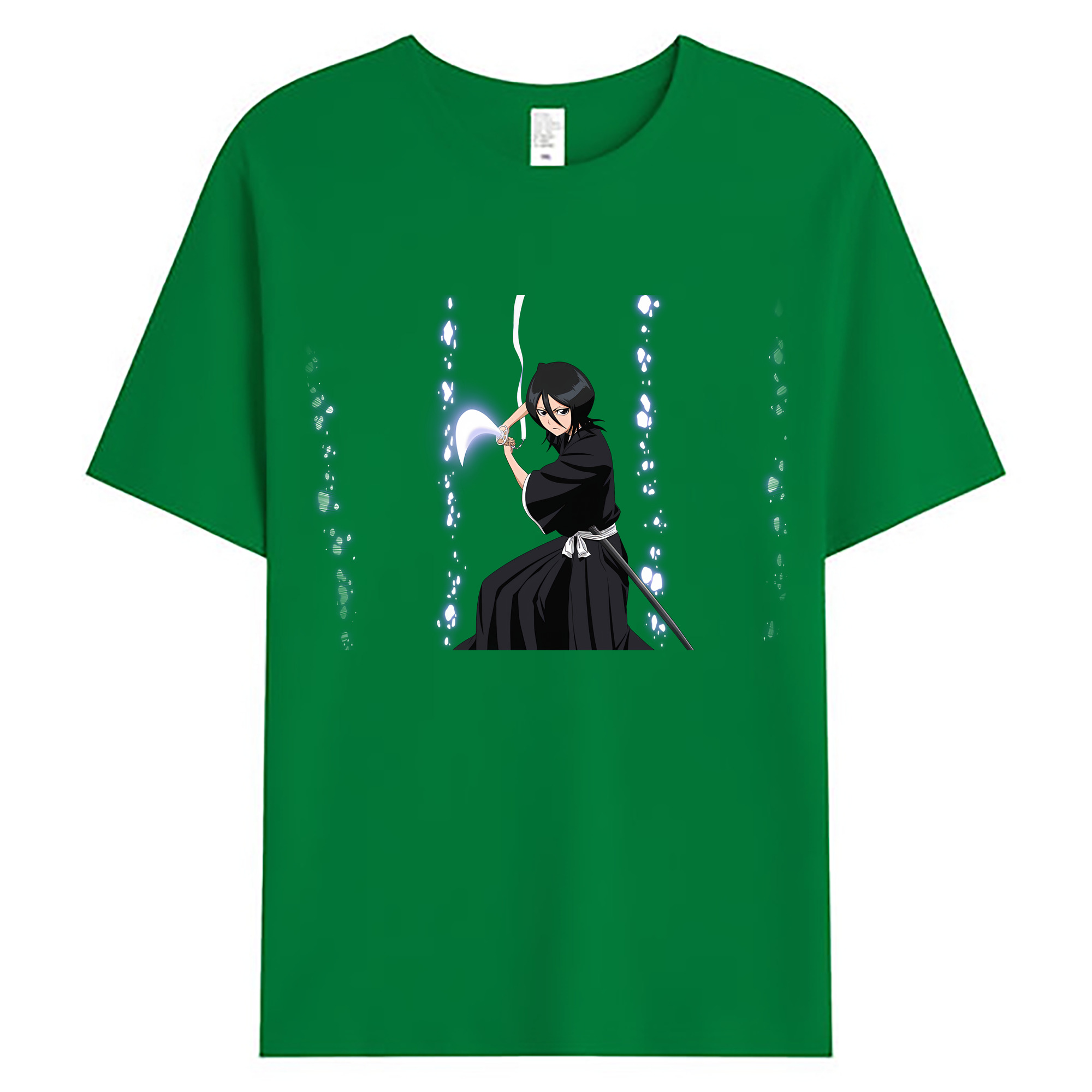 （画像用） ブリーチ 朽木ルキア BLEACH Kuchiki Rukia 綿100％ メンズ半袖Tシャツ｜肌触りやわらか＆通気性