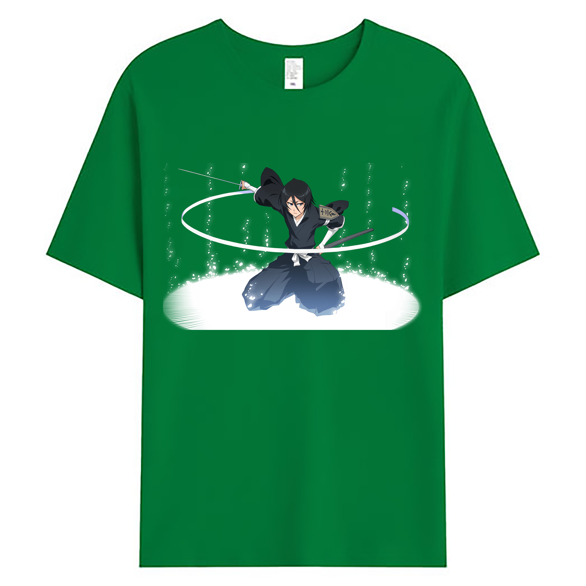 （画像用） ブリーチ 朽木ルキア BLEACH Kuchiki Rukia 綿100％ メンズ半袖Tシャツ｜肌触りやわらか＆通気性
