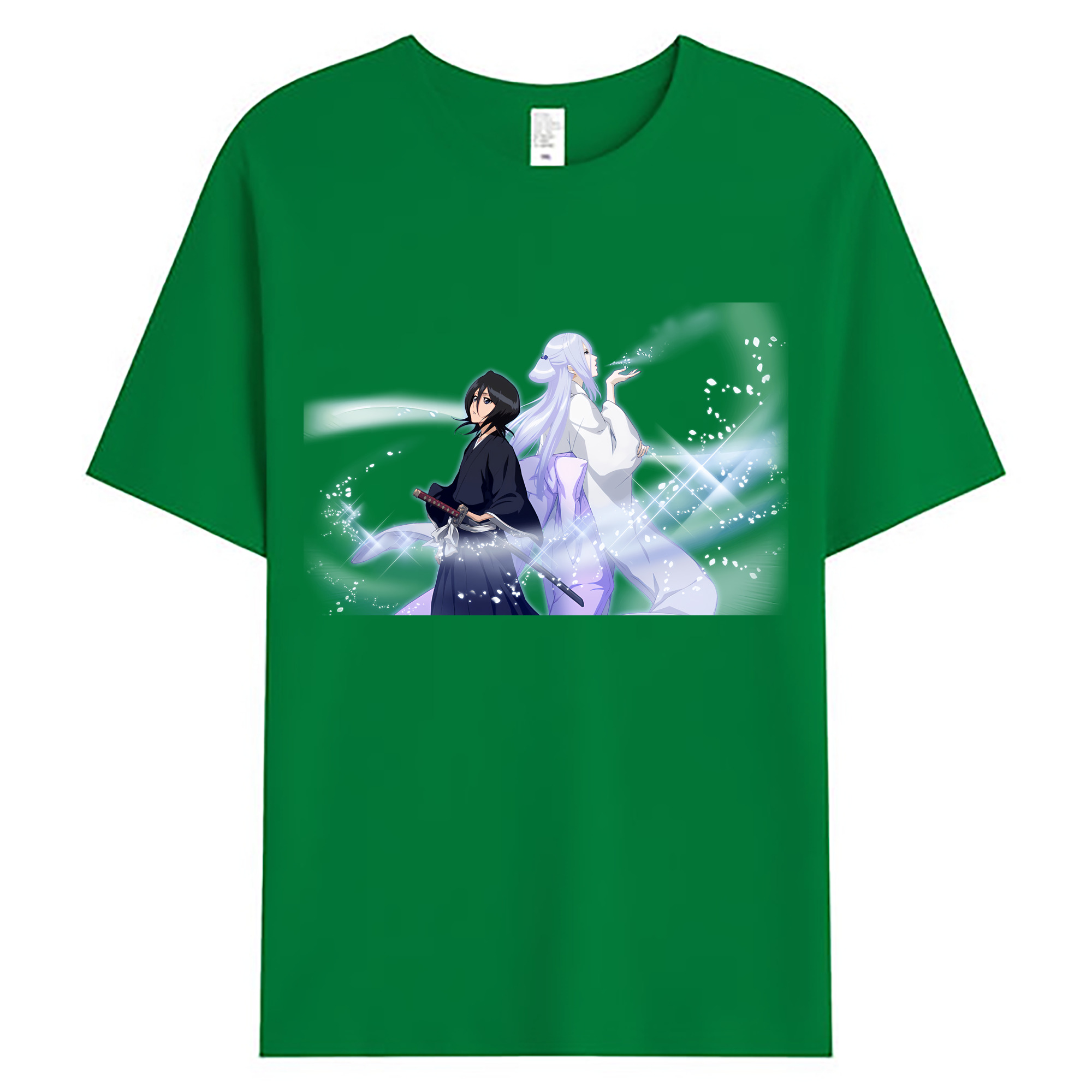 （画像用） ブリーチ 朽木ルキア BLEACH Kuchiki Rukia 綿100％ メンズ半袖Tシャツ｜肌触りやわらか＆通気性