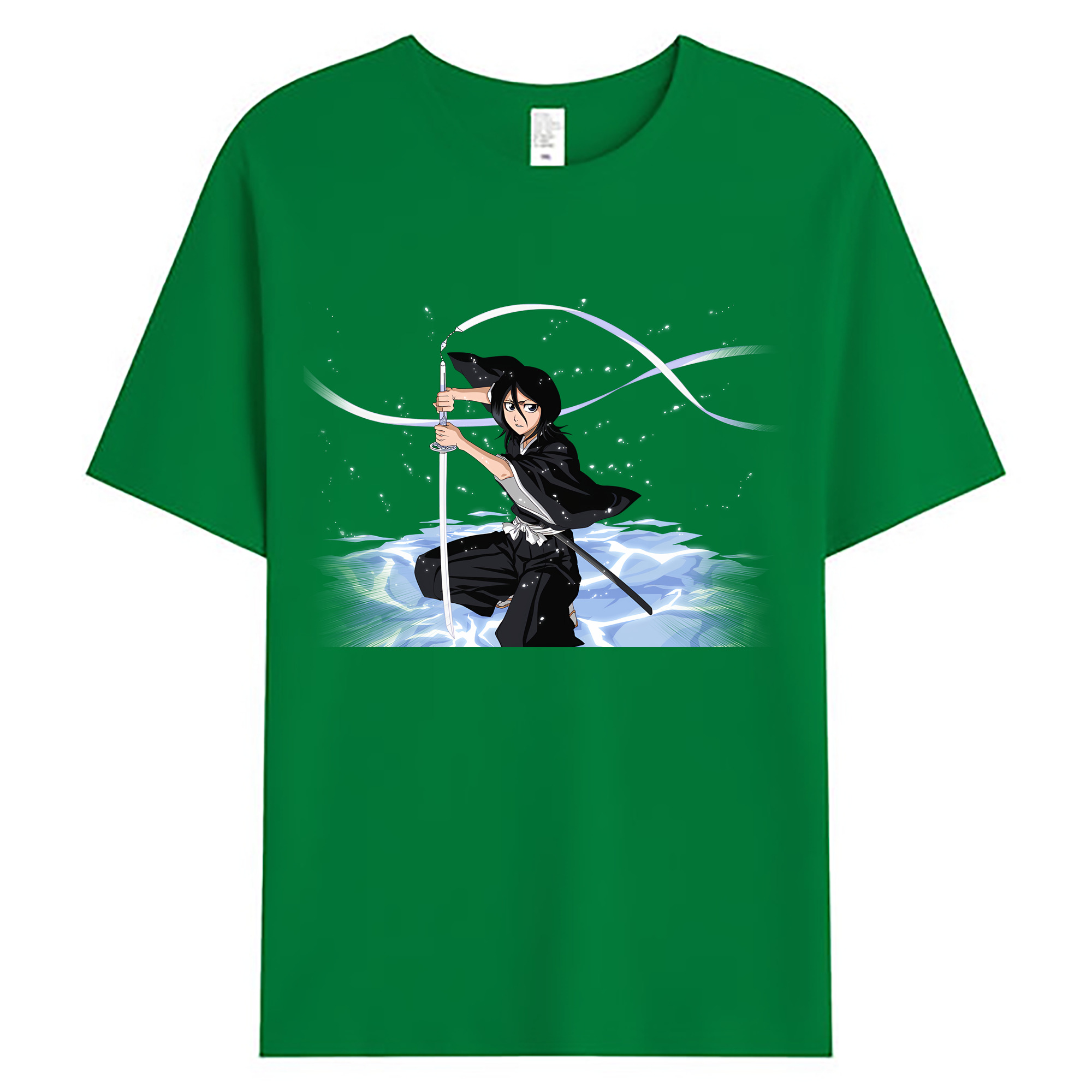 （画像用） ブリーチ 朽木ルキア BLEACH Kuchiki Rukia 綿100％ メンズ半袖Tシャツ｜肌触りやわらか＆通気性