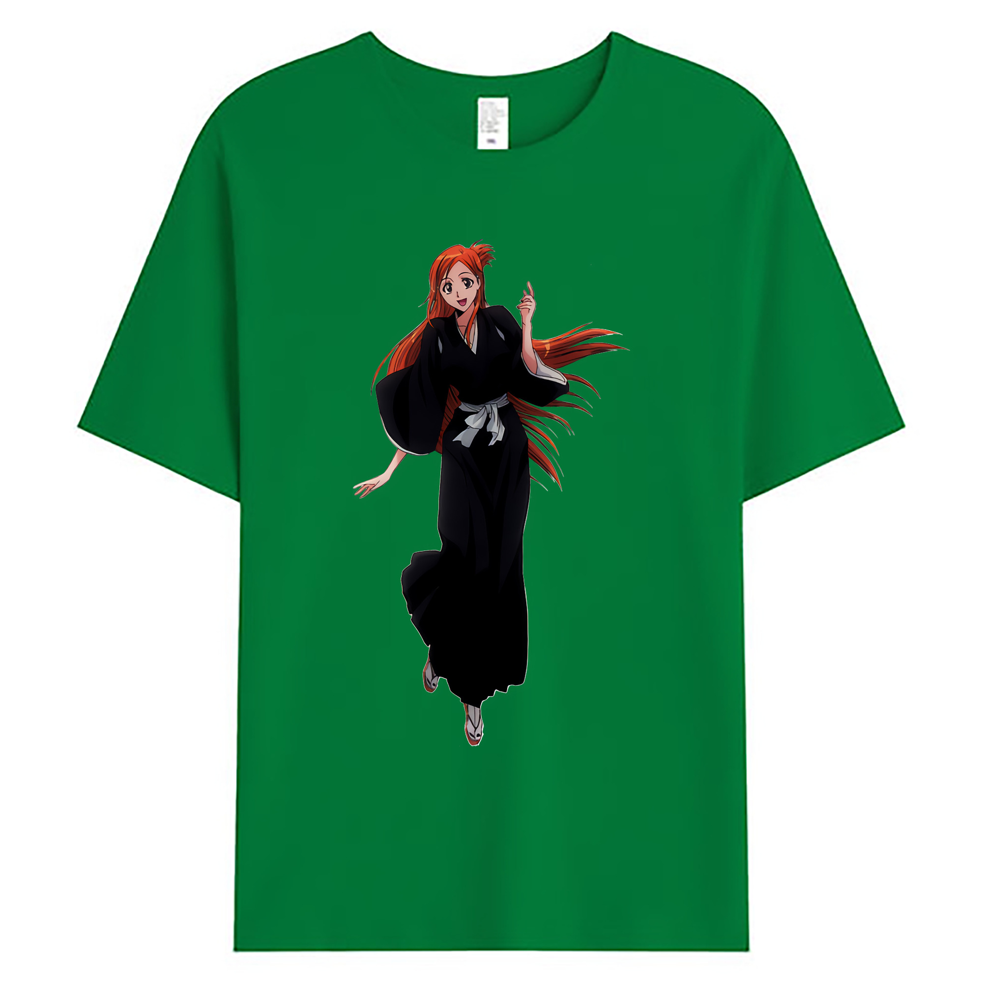 （画像用） ブリーチ 井上織姫（いのうえおりひめ） BLEACH Inoue Orihime 綿100％ メンズ半袖Tシャツ｜肌触りやわらか＆通気性