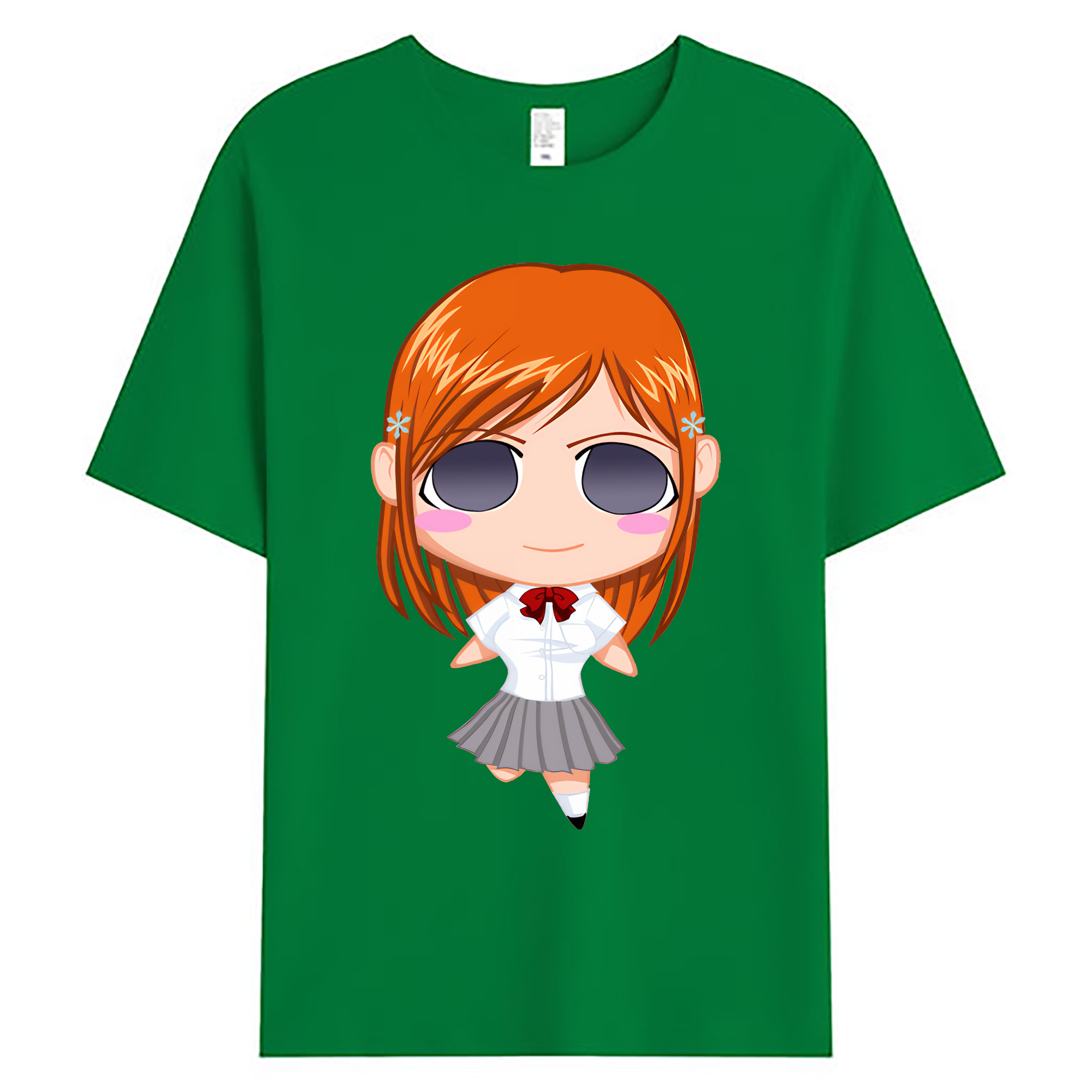 （画像用） ブリーチ 井上織姫（いのうえおりひめ） BLEACH Inoue Orihime 綿100％ メンズ半袖Tシャツ｜肌触りやわらか＆通気性