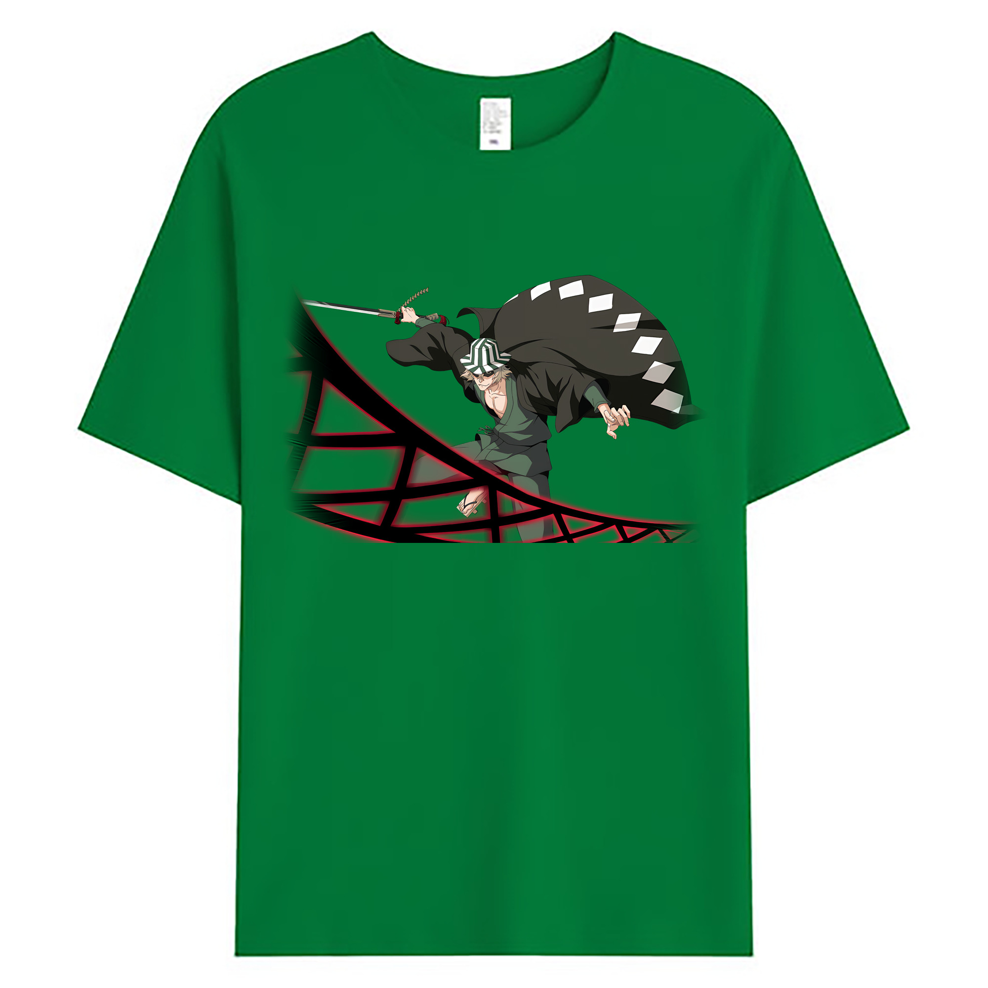 （画像用） "ブリーチ 浦原 喜助（うらはら きすけ） BLEACH Urahara Kisuke " 綿100％ メンズ半袖Tシャツ｜肌触りやわらか＆通気性