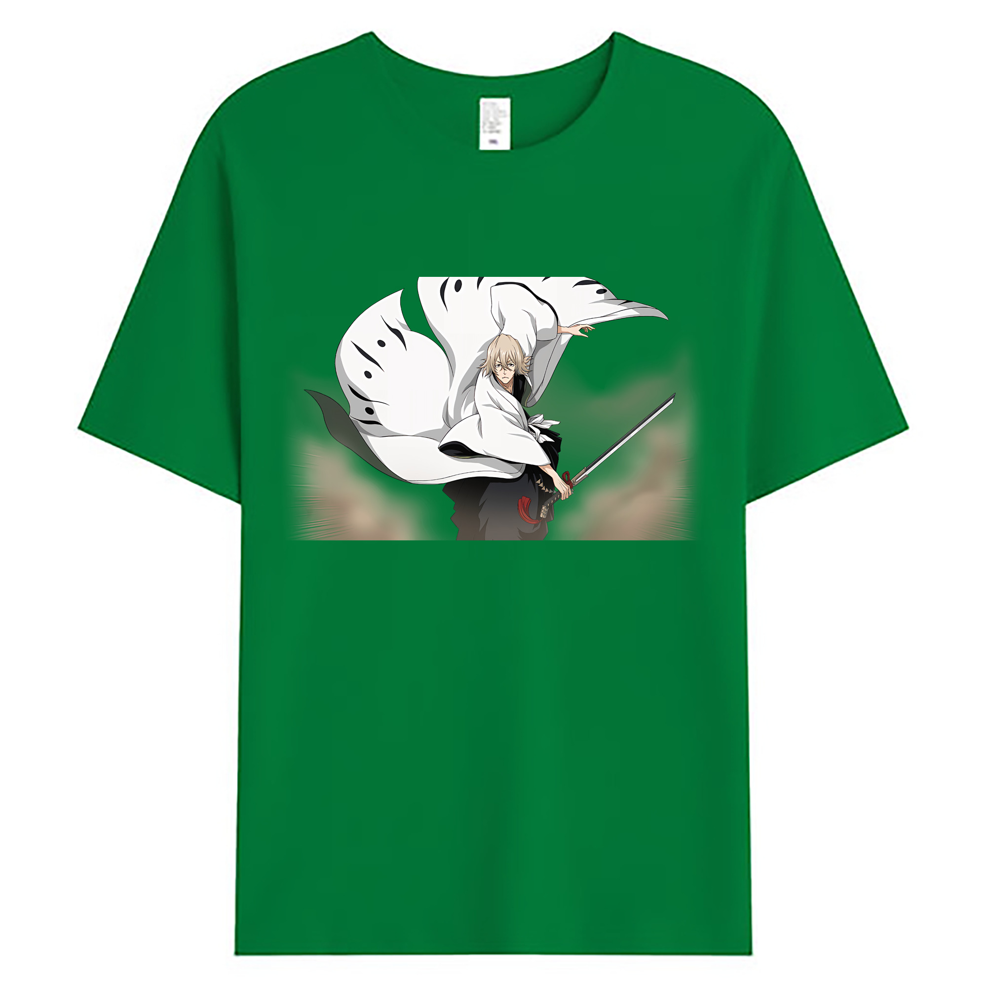 （画像用） "ブリーチ 浦原 喜助（うらはら きすけ） BLEACH Urahara Kisuke " 綿100％ メンズ半袖Tシャツ｜肌触りやわらか＆通気性