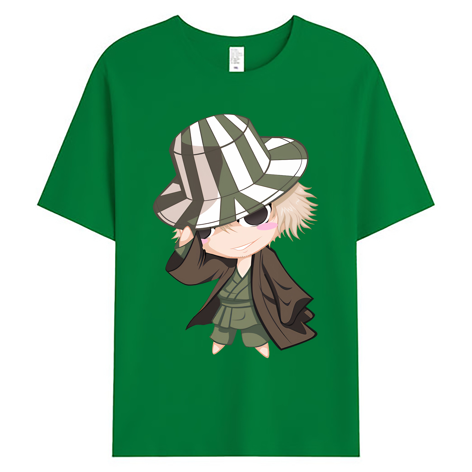 （画像用） "ブリーチ 浦原 喜助（うらはら きすけ） BLEACH Urahara Kisuke " 綿100％ メンズ半袖Tシャツ｜肌触りやわらか＆通気性