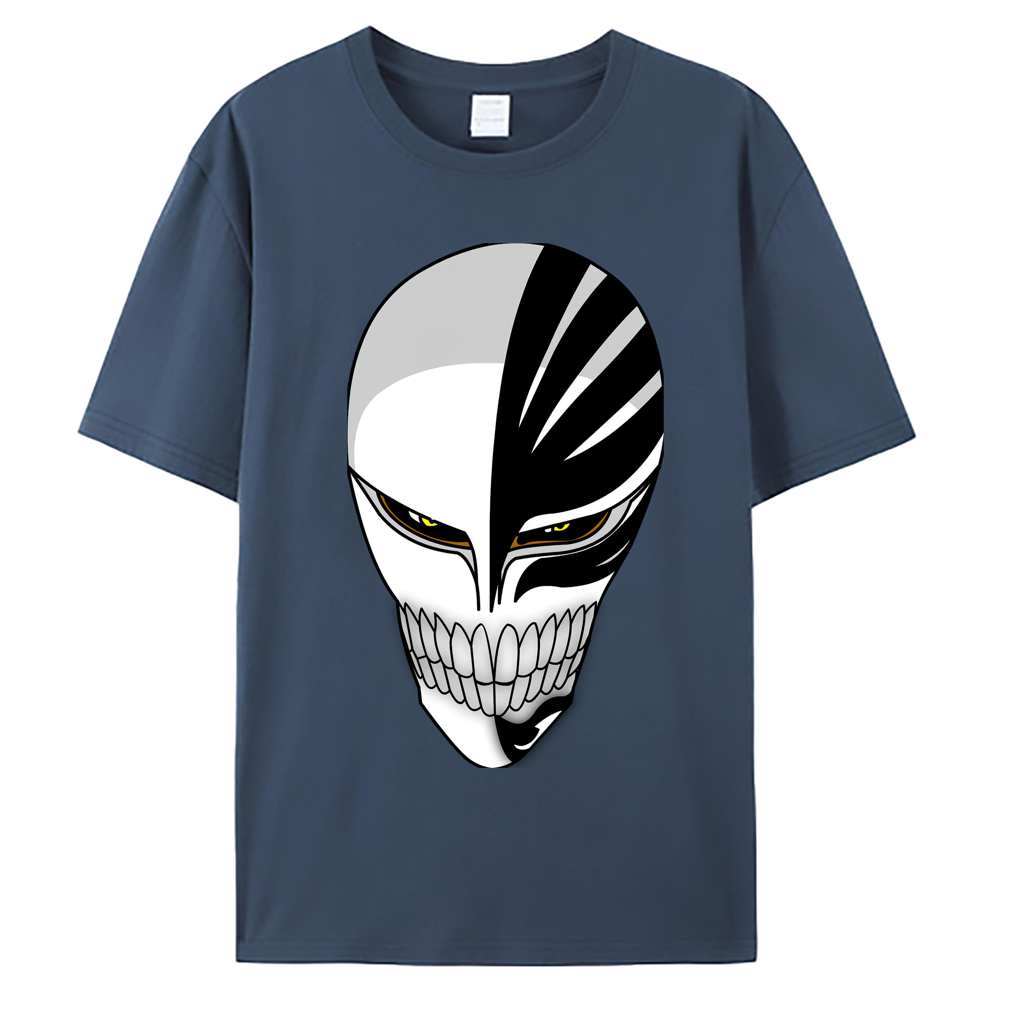 （画像用） ブリーチ 黒崎一護（くろさき いちご）BLEACH Kurosaki Ichigo 綿100％ メンズ半袖Tシャツ｜肌触りやわらか＆通気性