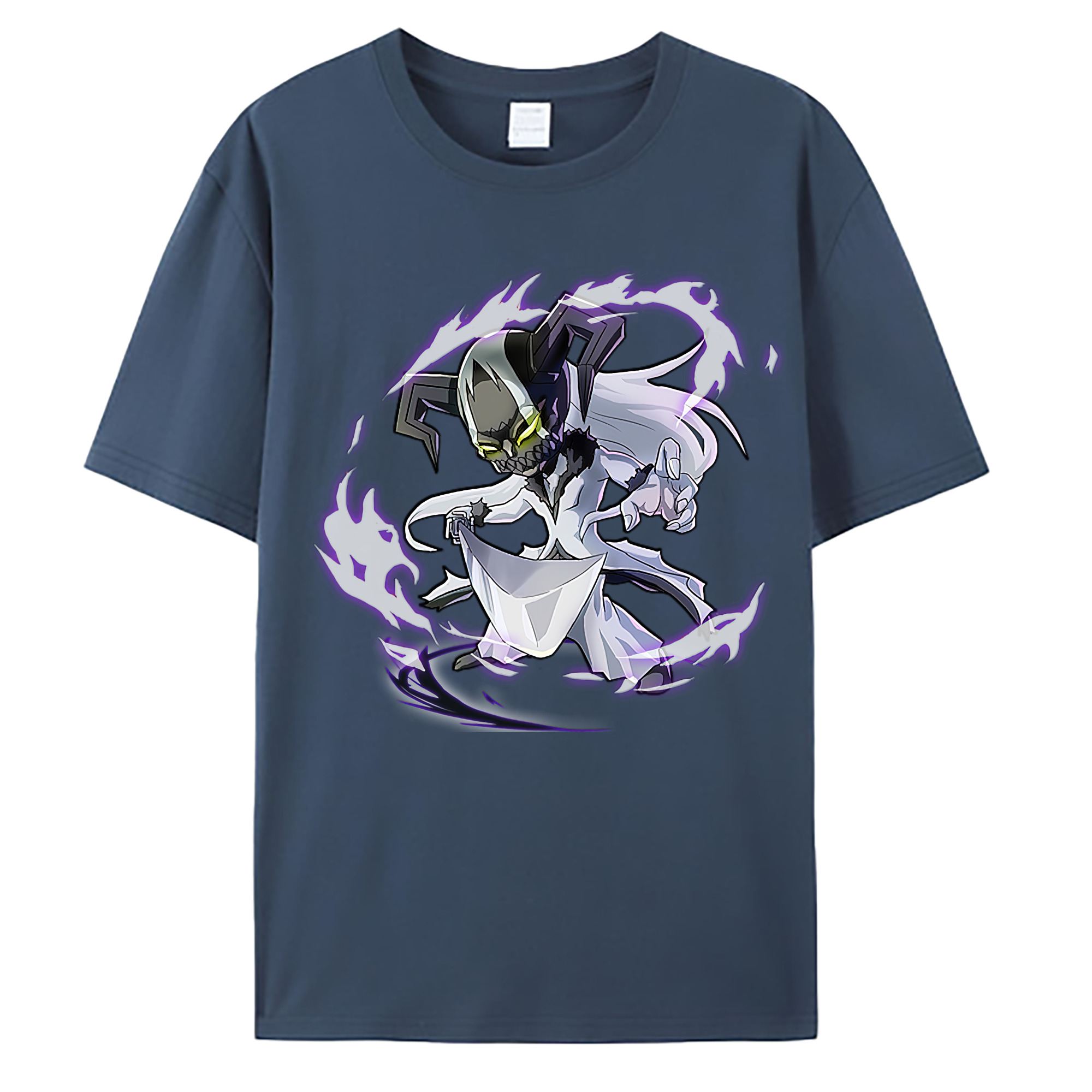 （画像用） ブリーチ 黒崎一護（くろさき いちご）BLEACH Kurosaki Ichigo 綿100％ メンズ半袖Tシャツ｜肌触りやわらか＆通気性