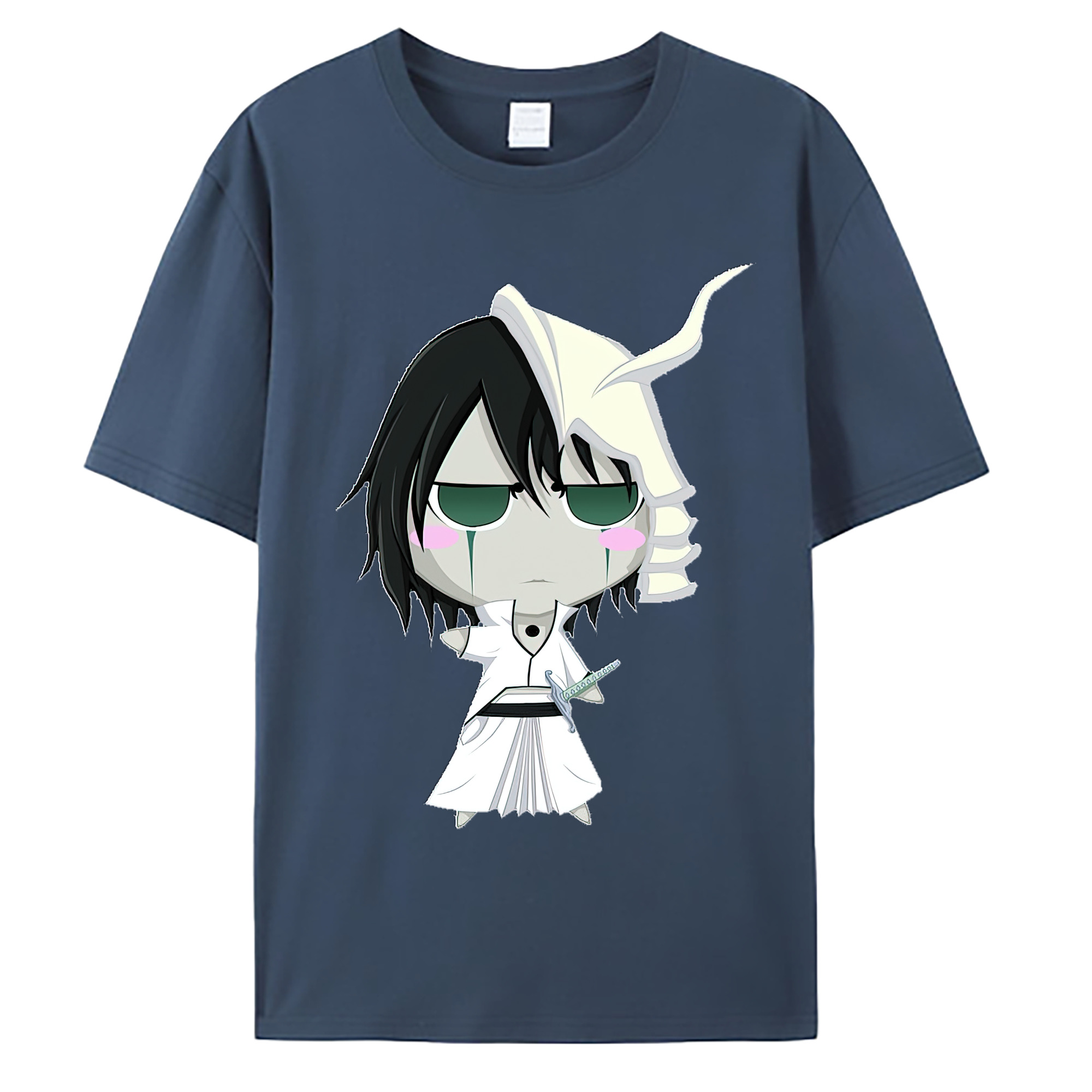 （画像用） ブリーチ ウルキオラ·シファー BLEACH Ulquiorra cifer 綿100％ メンズ半袖Tシャツ｜肌触りやわらか＆通気性