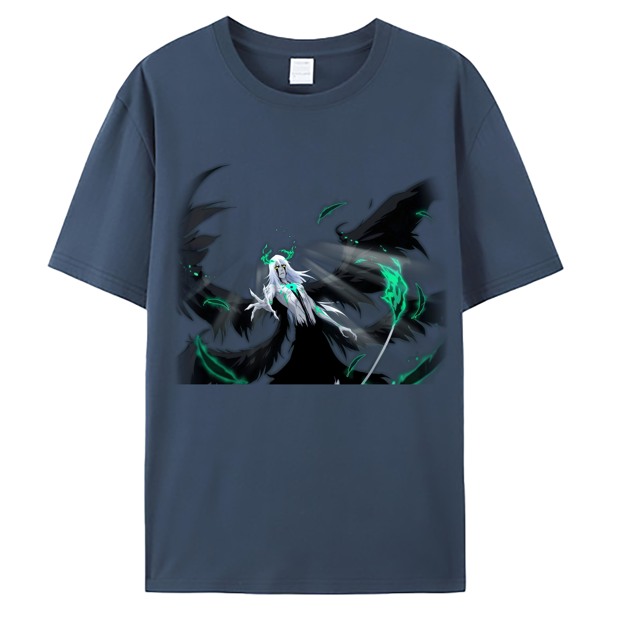 （画像用） ブリーチ ウルキオラ·シファー BLEACH Ulquiorra cifer 綿100％ メンズ半袖Tシャツ｜肌触りやわらか＆通気性