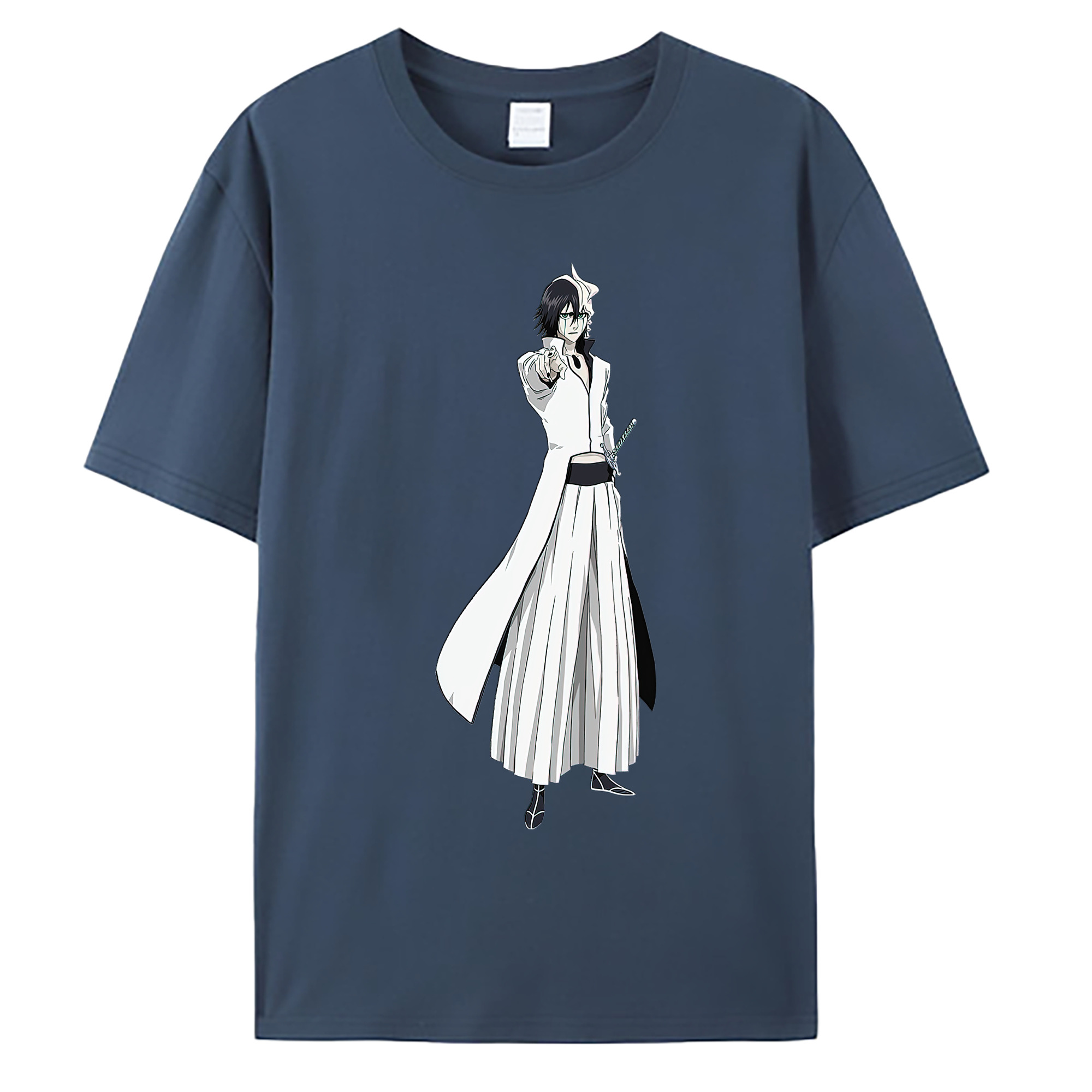 （画像用） ブリーチ ウルキオラ·シファー BLEACH Ulquiorra cifer 綿100％ メンズ半袖Tシャツ｜肌触りやわらか＆通気性