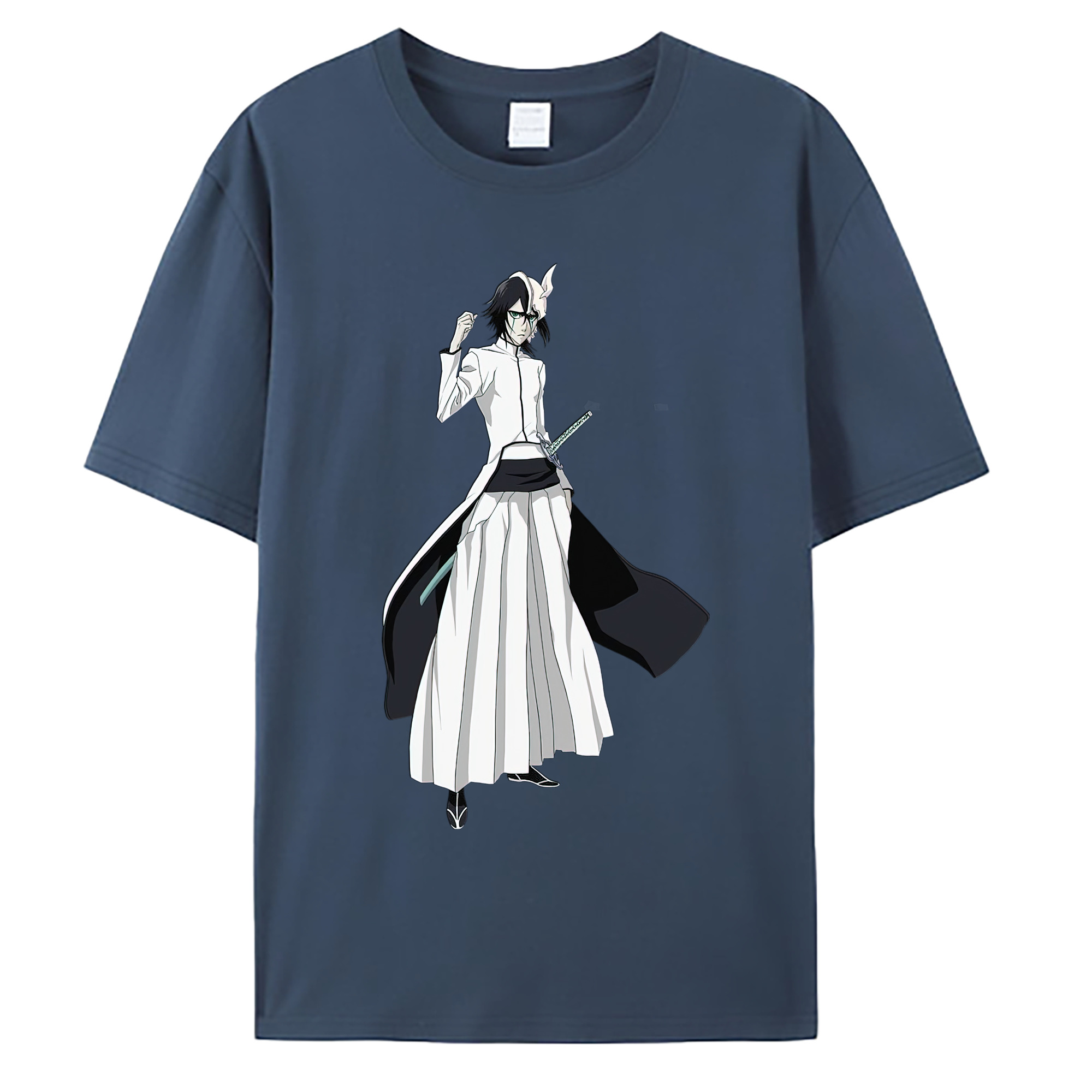 （画像用） ブリーチ ウルキオラ·シファー BLEACH Ulquiorra cifer 綿100％ メンズ半袖Tシャツ｜肌触りやわらか＆通気性