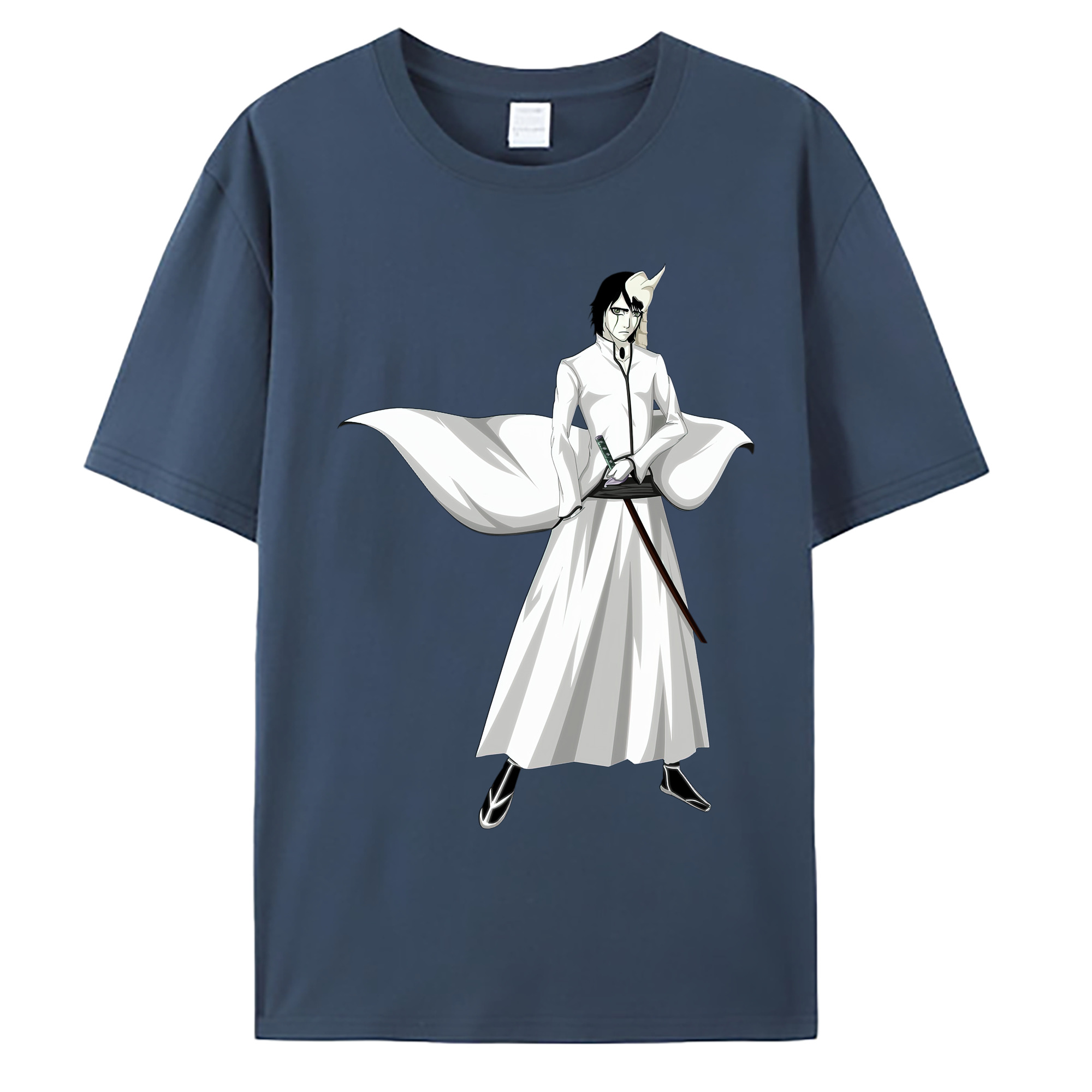 （画像用） ブリーチ ウルキオラ·シファー BLEACH Ulquiorra cifer 綿100％ メンズ半袖Tシャツ｜肌触りやわらか＆通気性