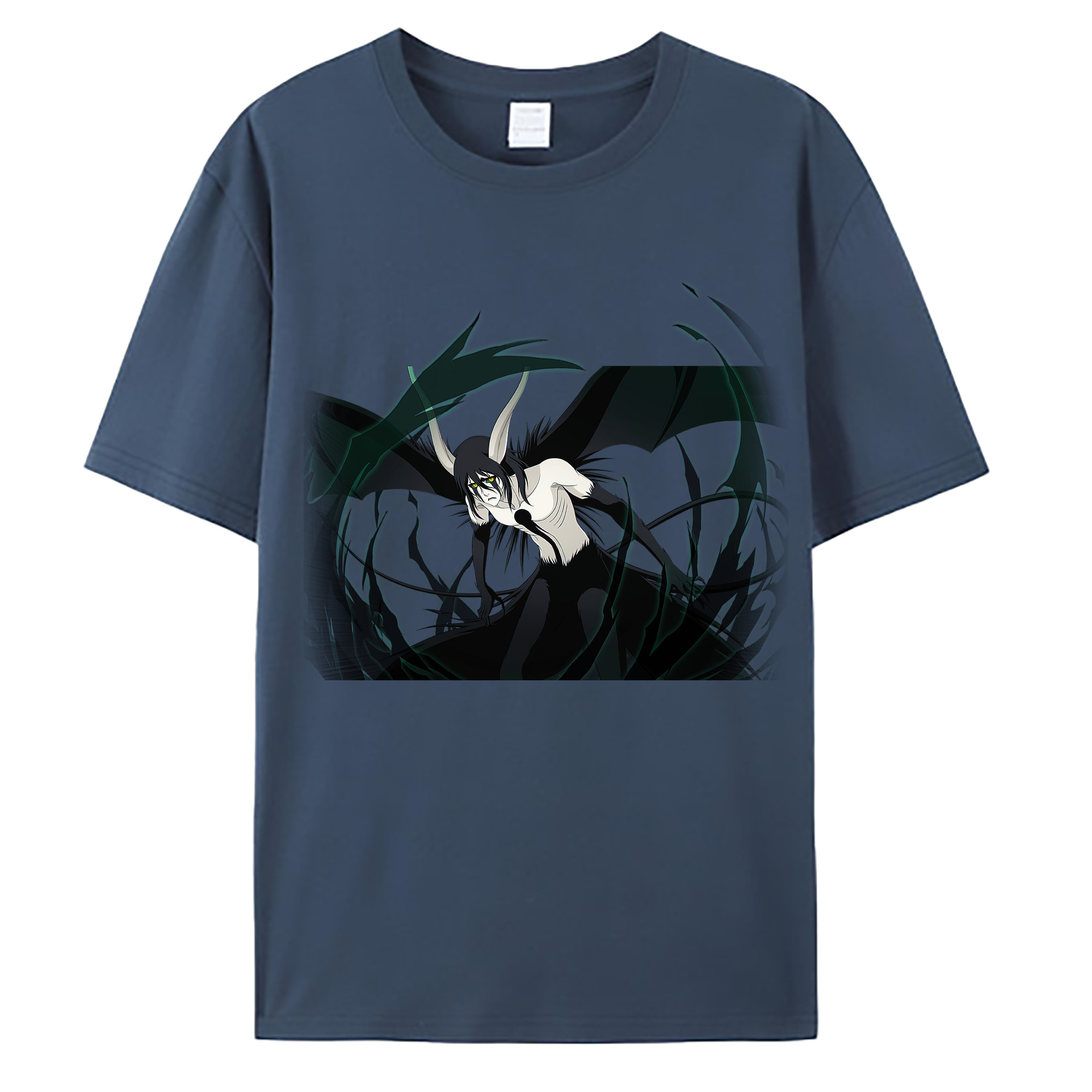 （画像用） ブリーチ ウルキオラ·シファー BLEACH Ulquiorra cifer 綿100％ メンズ半袖Tシャツ｜肌触りやわらか＆通気性