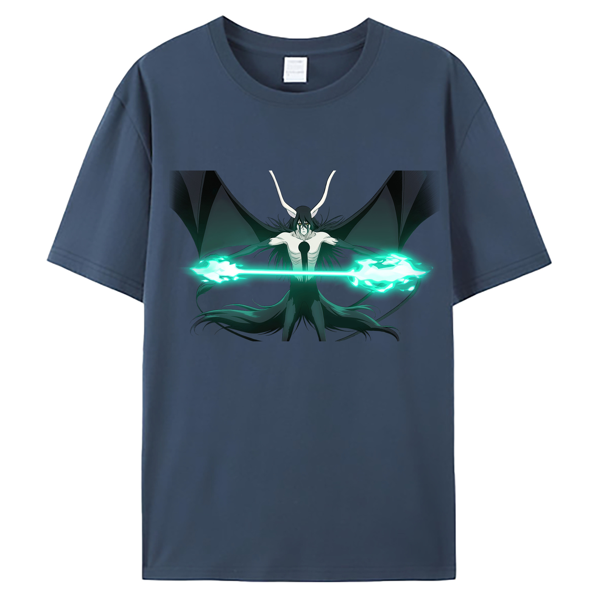 （画像用） ブリーチ ウルキオラ·シファー BLEACH Ulquiorra cifer 綿100％ メンズ半袖Tシャツ｜肌触りやわらか＆通気性