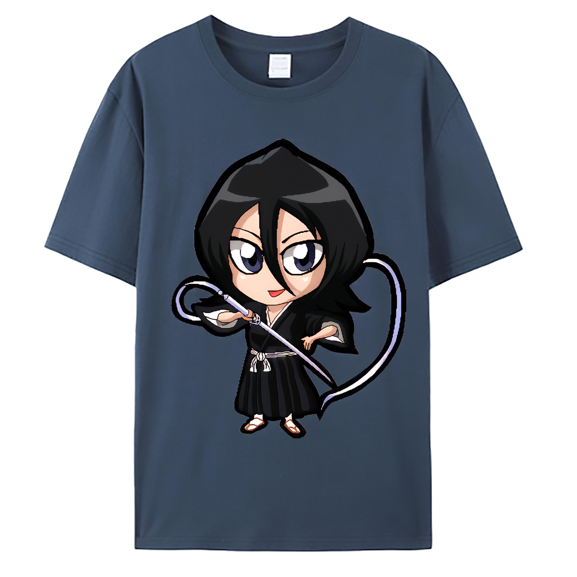 （画像用） ブリーチ 朽木ルキア BLEACH Kuchiki Rukia 綿100％ メンズ半袖Tシャツ｜肌触りやわらか＆通気性