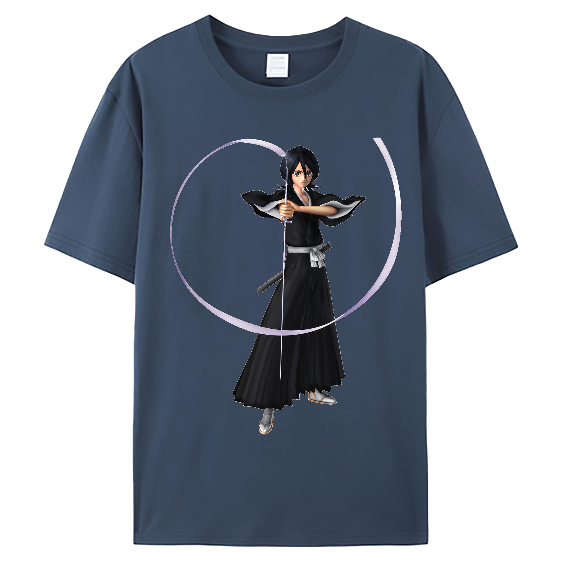 （画像用） ブリーチ 朽木ルキア BLEACH Kuchiki Rukia 綿100％ メンズ半袖Tシャツ｜肌触りやわらか＆通気性