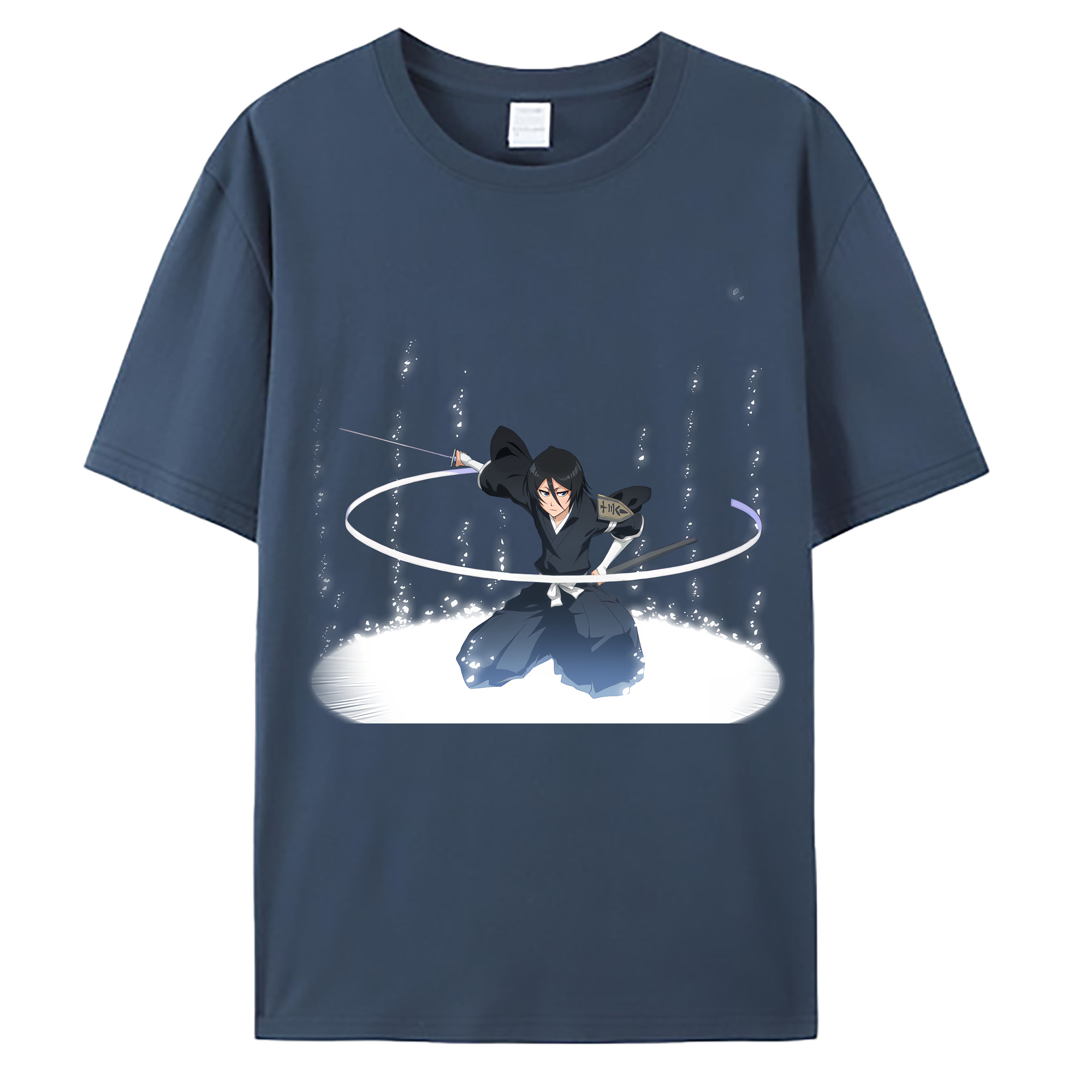 （画像用） ブリーチ 朽木ルキア BLEACH Kuchiki Rukia 綿100％ メンズ半袖Tシャツ｜肌触りやわらか＆通気性