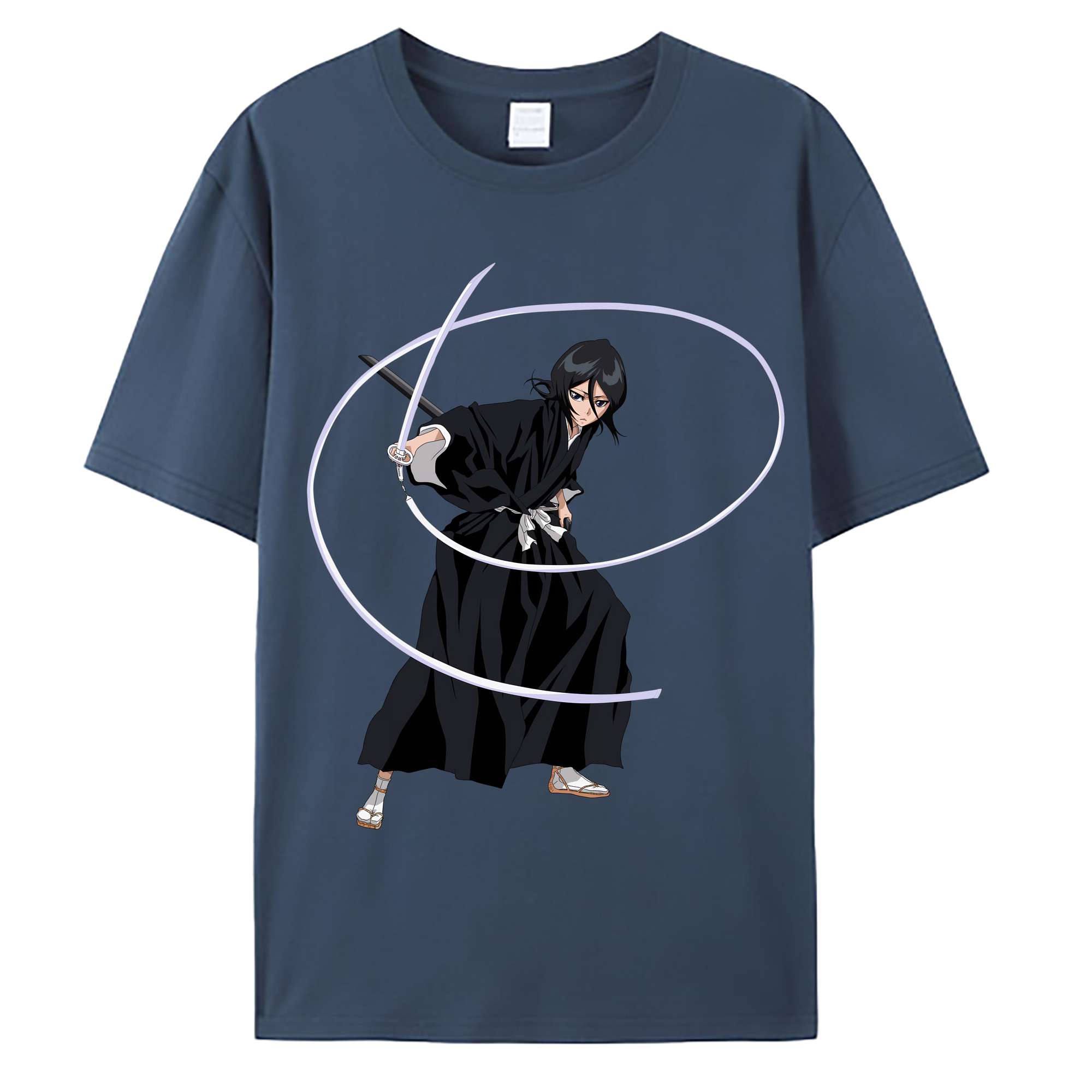（画像用） ブリーチ 朽木ルキア BLEACH Kuchiki Rukia 綿100％ メンズ半袖Tシャツ｜肌触りやわらか＆通気性