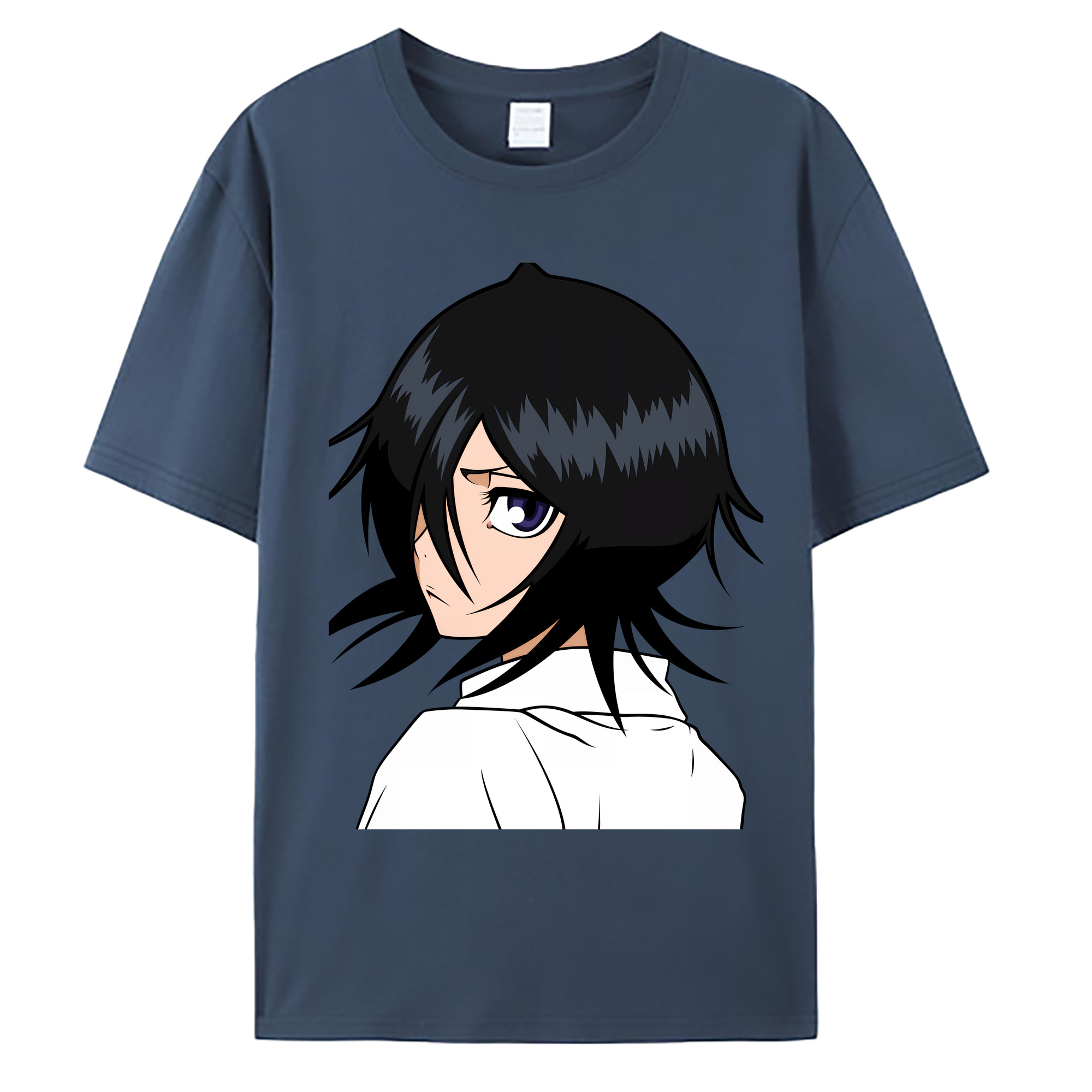 （画像用） ブリーチ 朽木ルキア BLEACH Kuchiki Rukia 綿100％ メンズ半袖Tシャツ｜肌触りやわらか＆通気性
