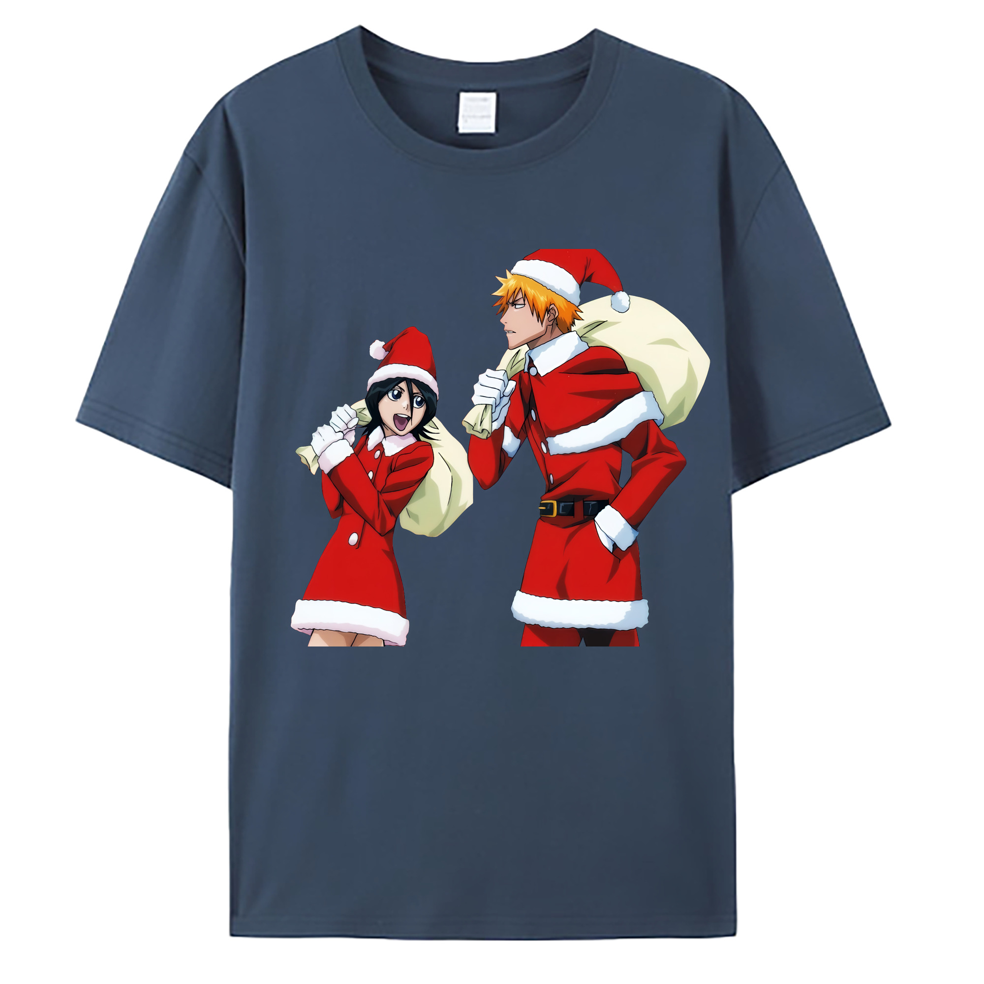 （画像用） ブリーチ 朽木ルキア BLEACH Kuchiki Rukia 綿100％ メンズ半袖Tシャツ｜肌触りやわらか＆通気性