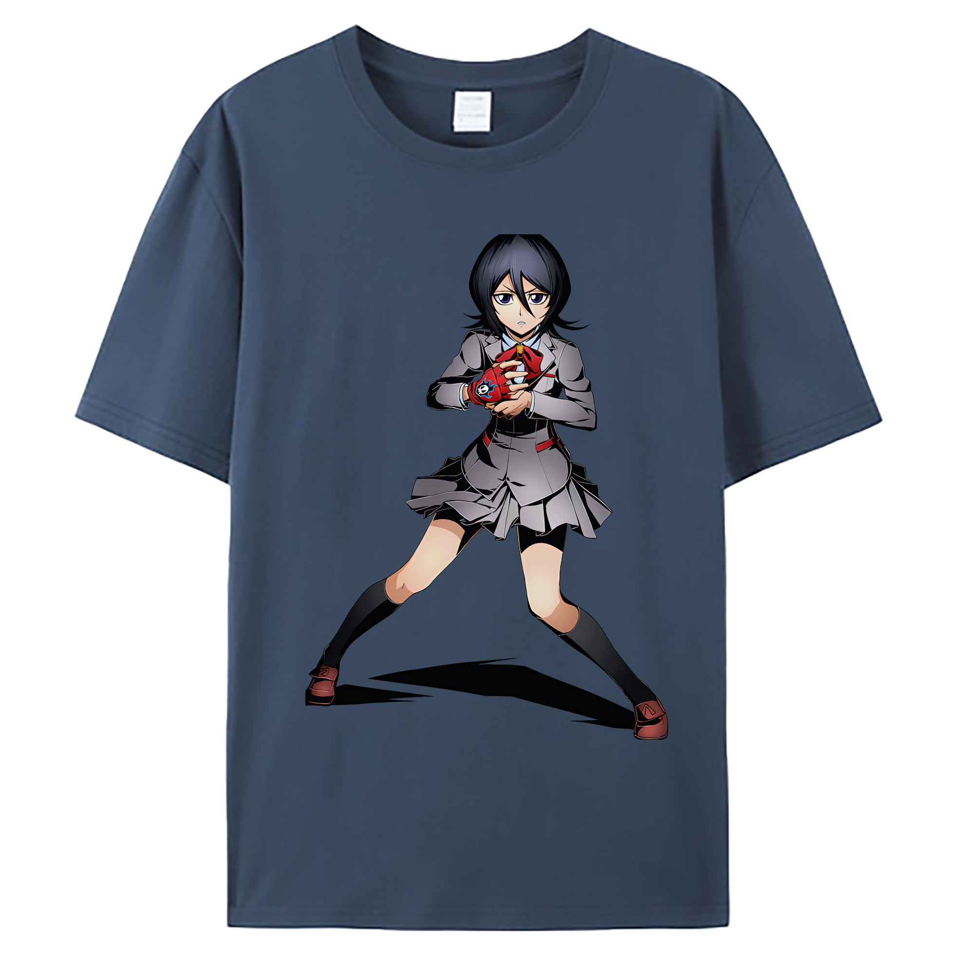 （画像用） ブリーチ 朽木ルキア BLEACH Kuchiki Rukia 綿100％ メンズ半袖Tシャツ｜肌触りやわらか＆通気性