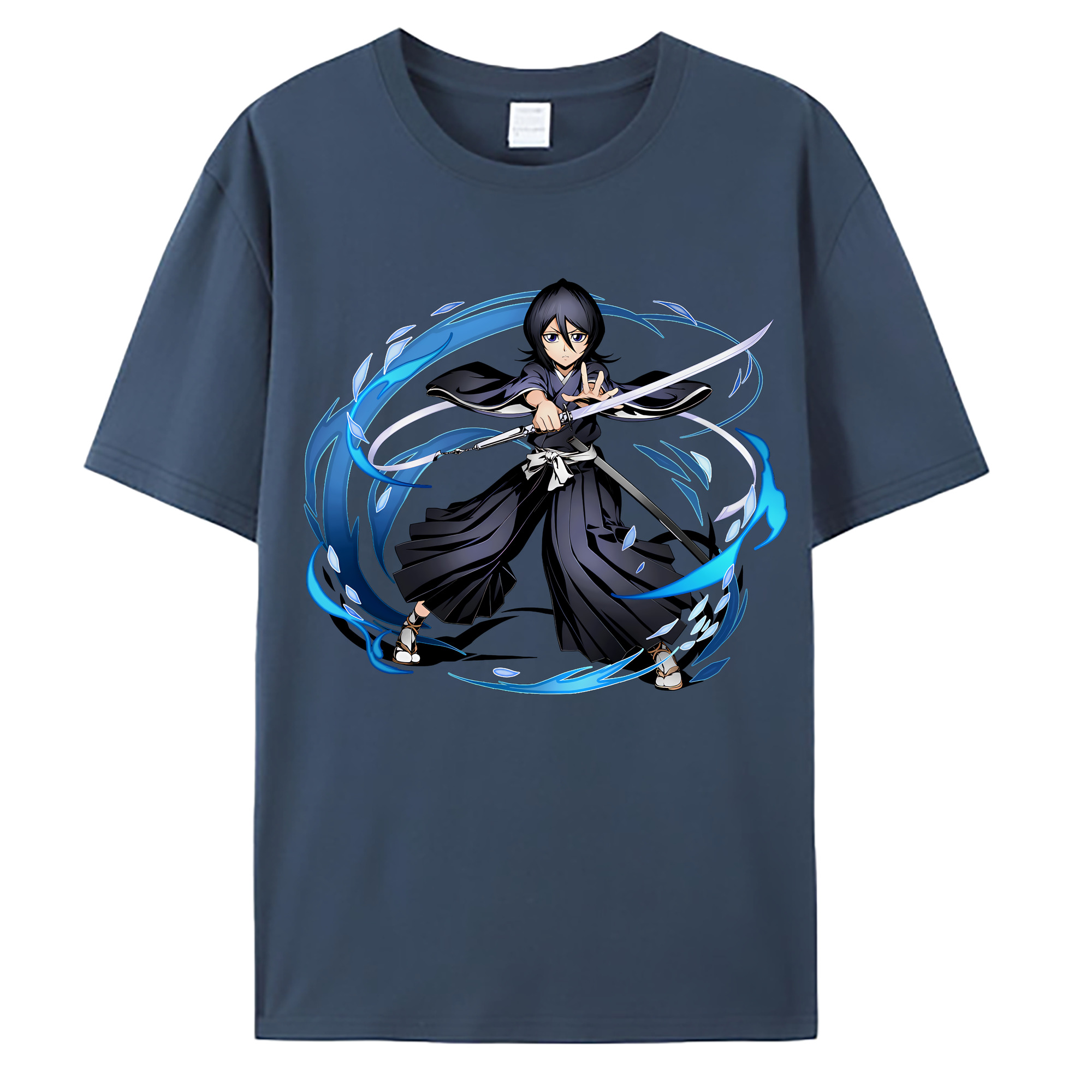 （画像用） ブリーチ 朽木ルキア BLEACH Kuchiki Rukia 綿100％ メンズ半袖Tシャツ｜肌触りやわらか＆通気性