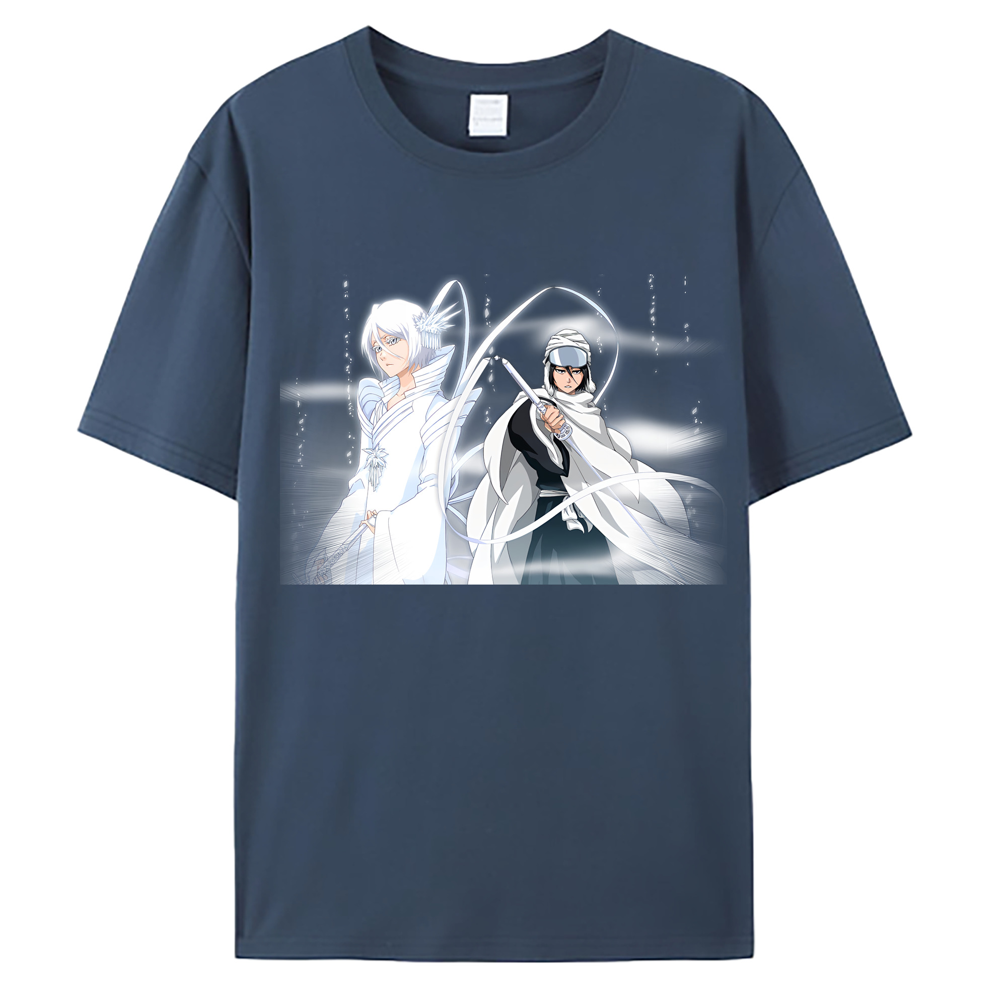 （画像用） ブリーチ 朽木ルキア BLEACH Kuchiki Rukia 綿100％ メンズ半袖Tシャツ｜肌触りやわらか＆通気性