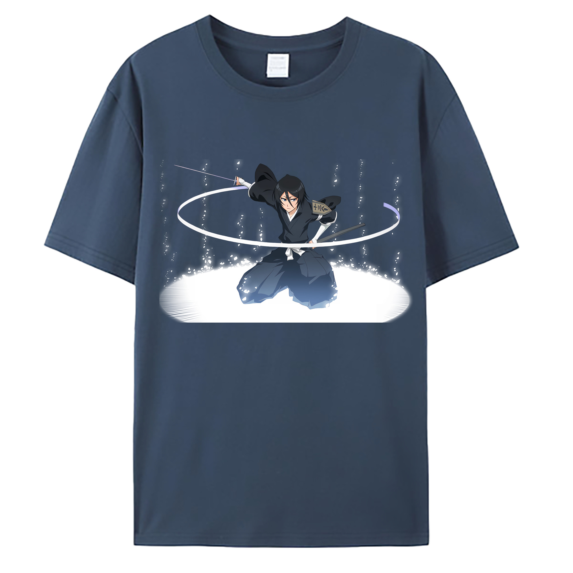 （画像用） ブリーチ 朽木ルキア BLEACH Kuchiki Rukia 綿100％ メンズ半袖Tシャツ｜肌触りやわらか＆通気性