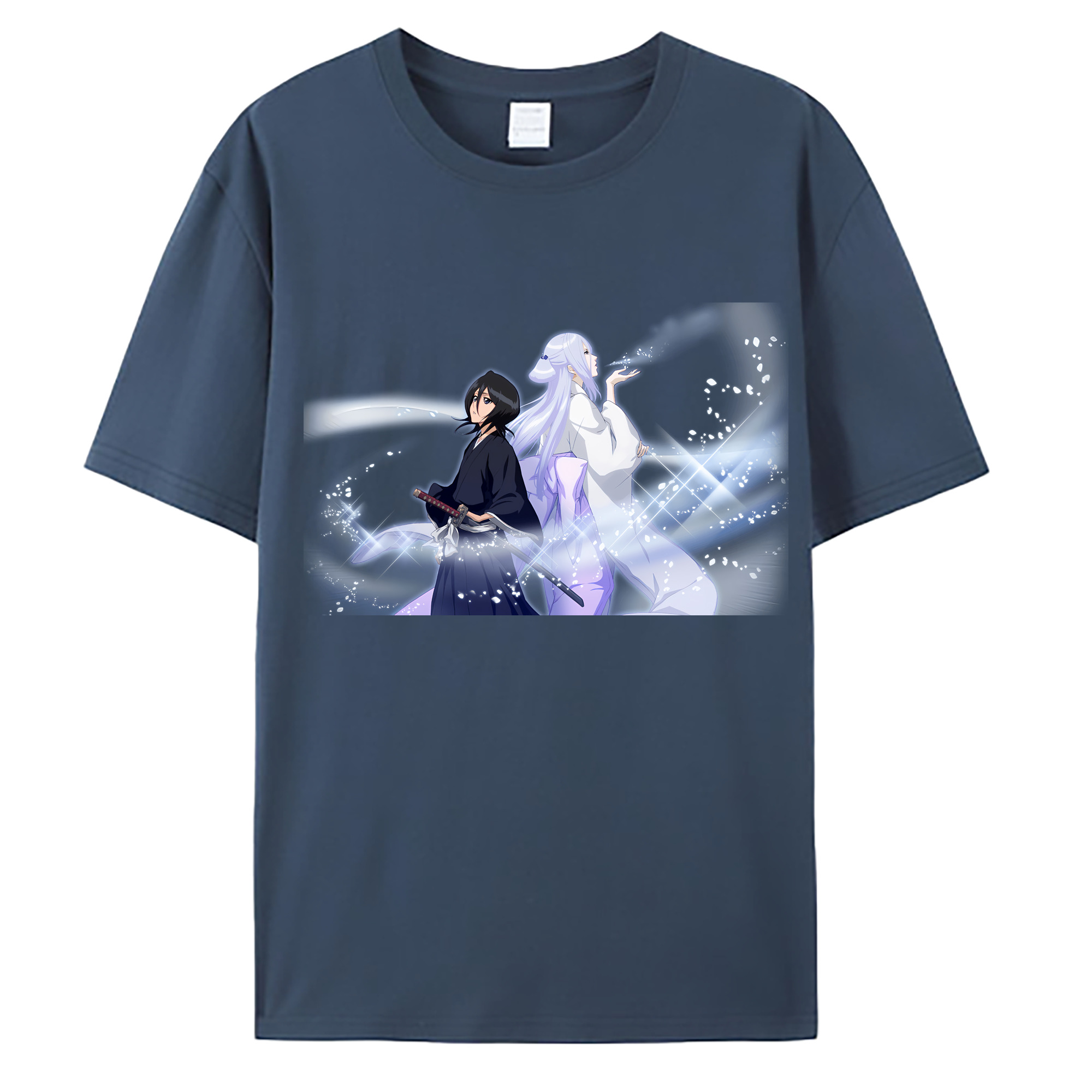 （画像用） ブリーチ 朽木ルキア BLEACH Kuchiki Rukia 綿100％ メンズ半袖Tシャツ｜肌触りやわらか＆通気性